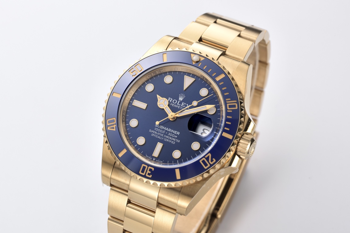 Victory Factory Submariner 126618LB 41mm Blue Dial Ceramic Bezel Full Yellow Gold Plated Case Oyster Bracelet SH3235 Movement 03 Clean Factory Submariner 126618LB 41mm Blue Dial Ceramic Bezel Full Yellow Gold Plated Case Oyster Bracelet SH3235 Movement 03