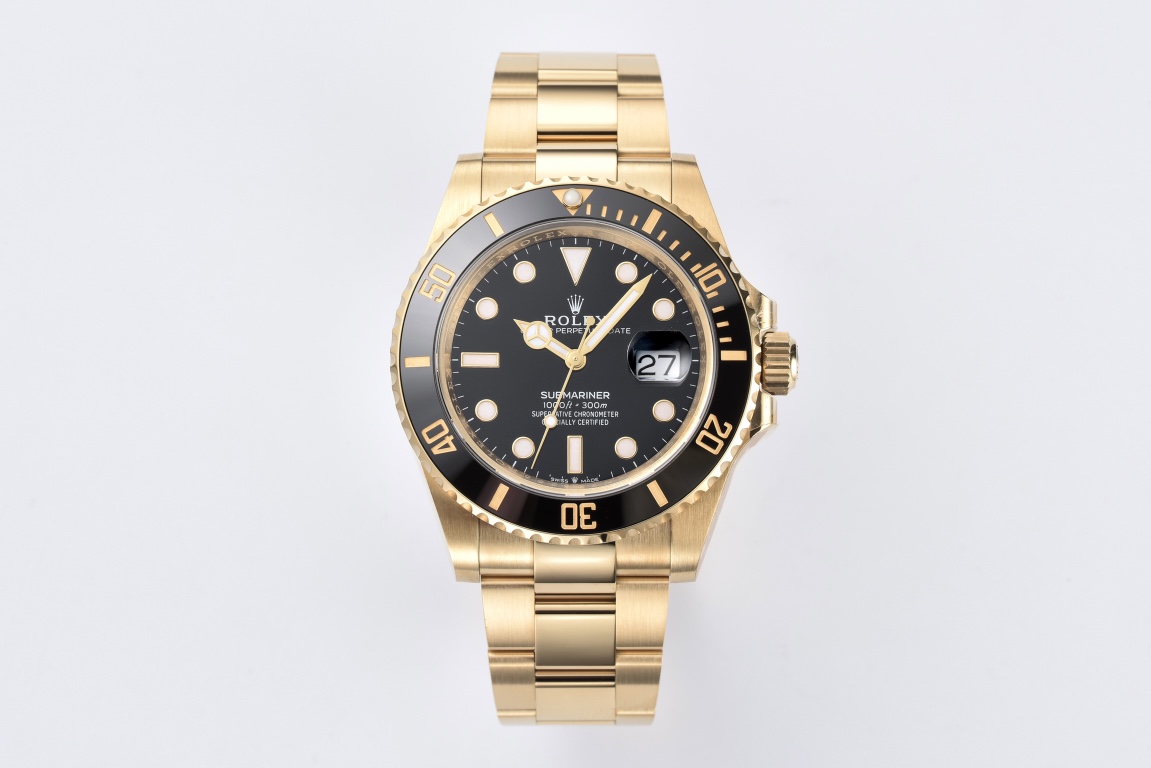 Victory Factory Submariner 126618LN 41mm Black Dial Ceramic Bezel Full Yellow Gold Plated Case Oyster Bracelet SH3235 Movement 01 Clean Factory Submariner 126618LN 41mm Black Dial Ceramic Bezel Full Yellow Gold Plated Case Oyster Bracelet SH3235 Movement 01