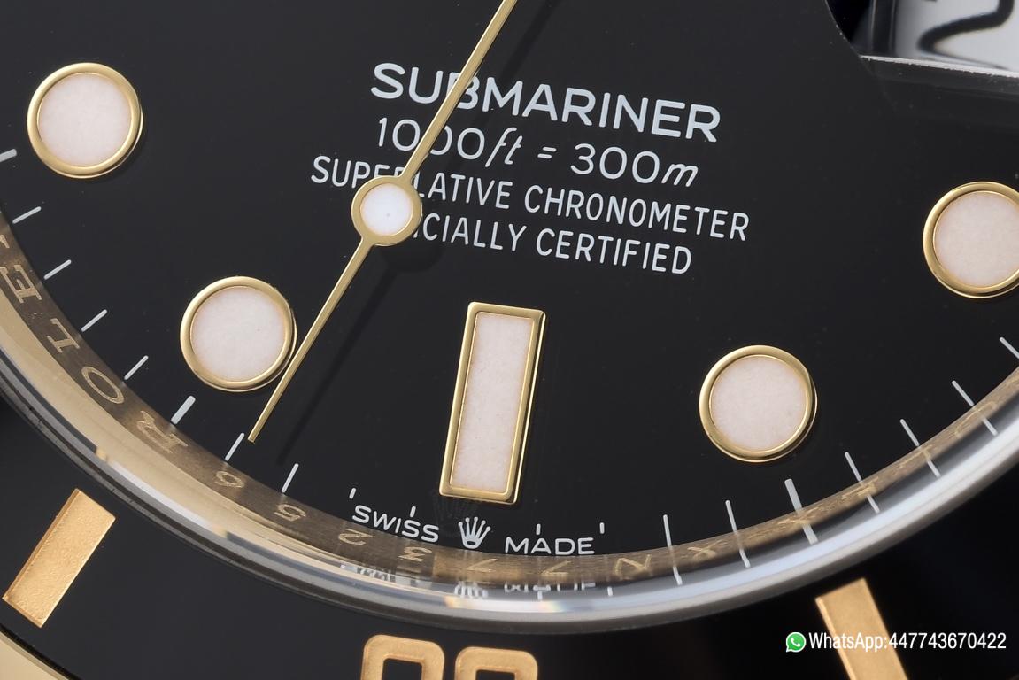 Super Clone Submariner 126618LN 41mm Black Dial Ceramic Bezel Full Yellow Gold Plated Case Oyster Bracelet SH3235 Movement 05 Super Clone Submariner 126618LN 41mm Black Dial Ceramic Bezel Full Yellow Gold Plated Case Oyster Bracelet SH3235 Movement 05