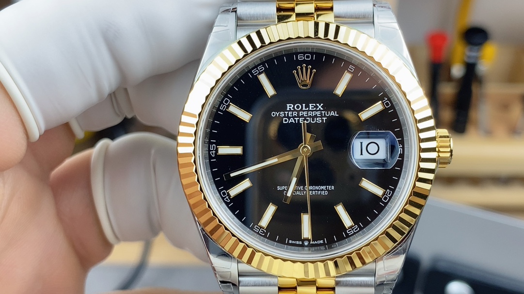Victory Factory Watch Datejust 126333 41mm Black Dial Oystersteel and Yellow Gold Jubilee Bracelet Gold Fluted Bezel SH3235 Movement 02 Clean Factory Watch Datejust 126333 41mm Black Dial Oystersteel and Yellow Gold Jubilee Bracelet Gold Fluted Bezel SH3235 Movement 02