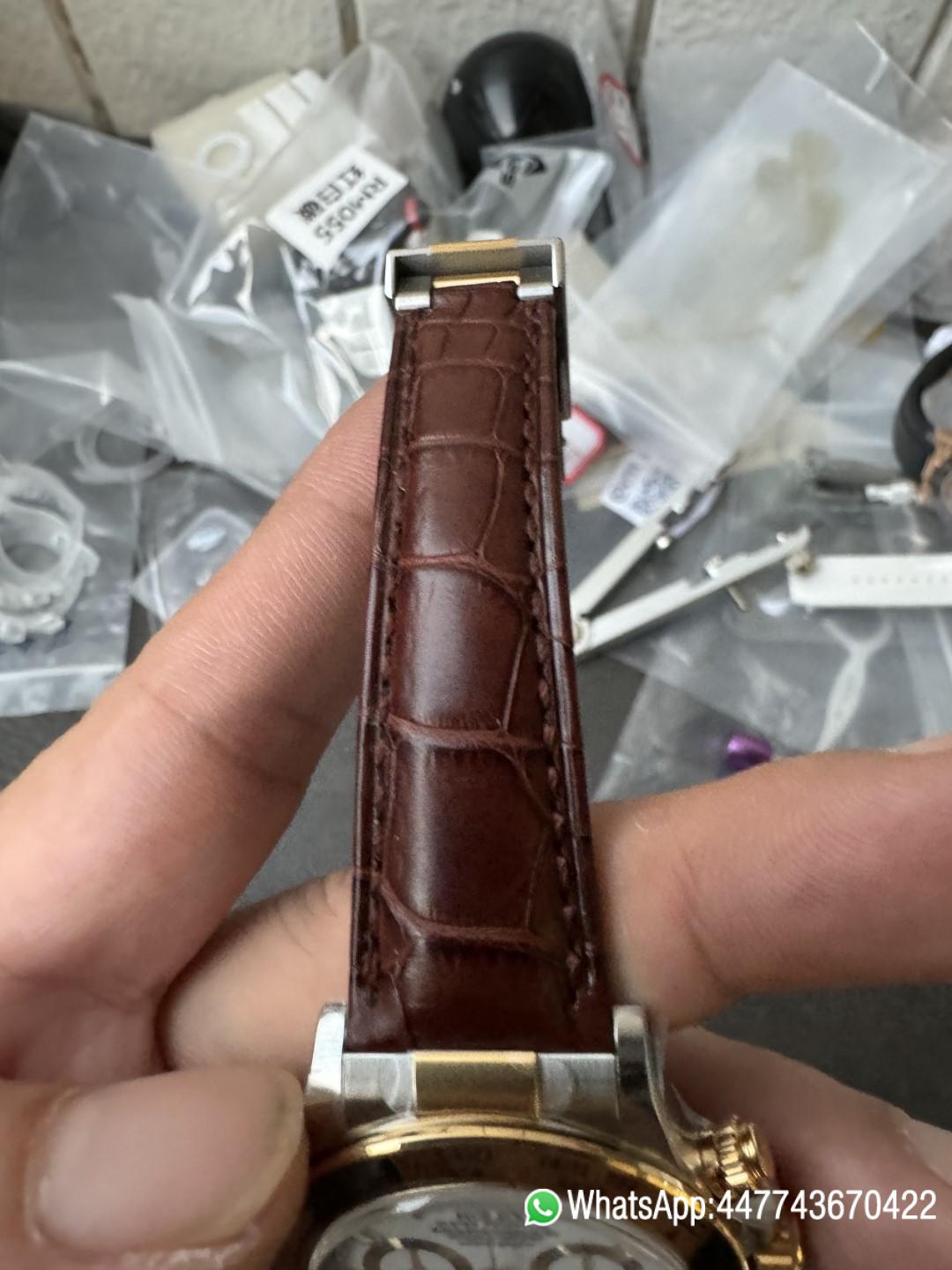 Super Clone Watch Daytoan 116503 White Dial Yellow Gold Bezel 904L Steel Case Alligator Strap DD4130 Movement 13 Super Clone Watch Daytoan 116503 White Dial Yellow Gold Bezel 904L Steel Case Alligator Strap DD4130 Movement 13
