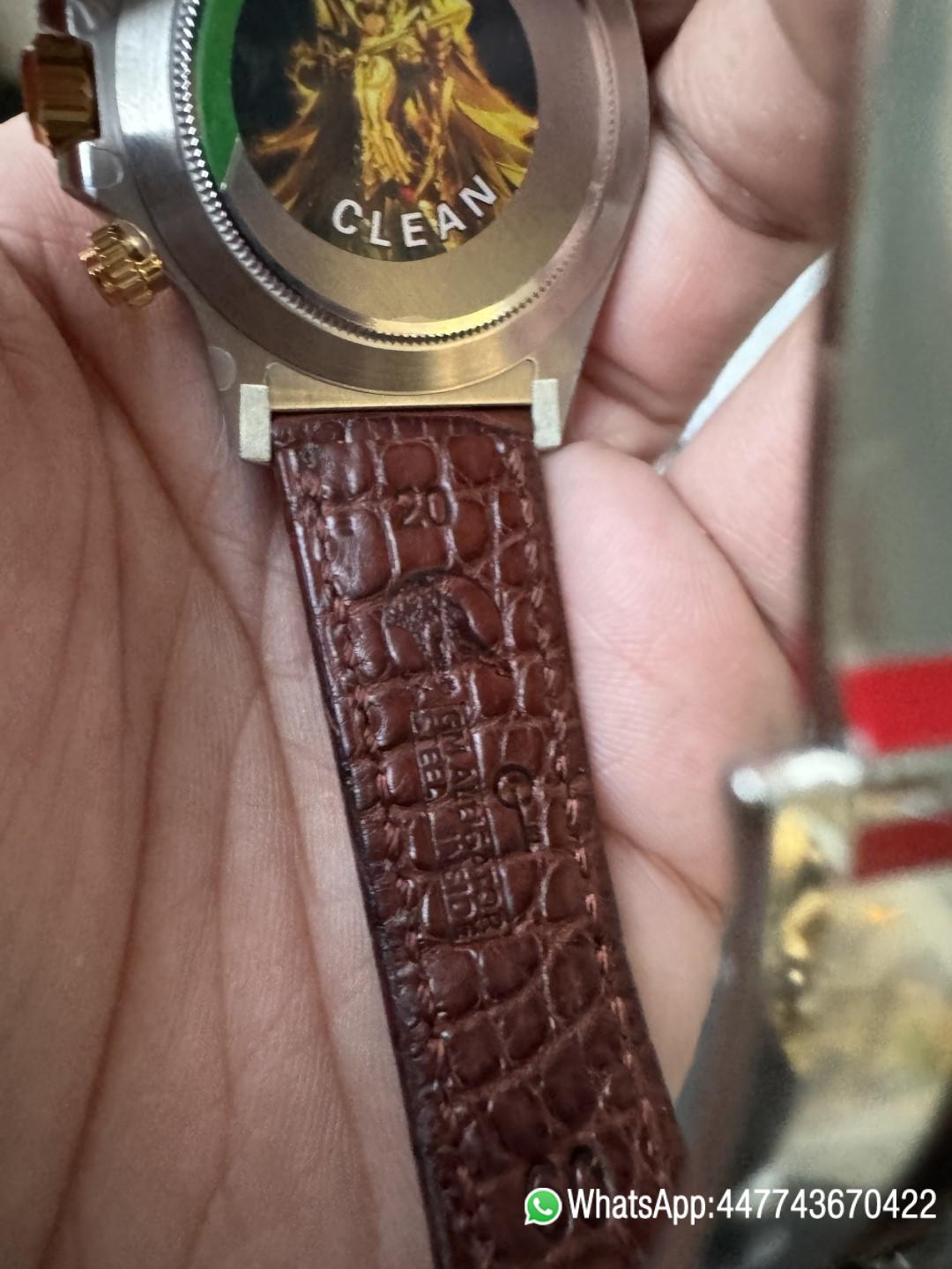 Super Clone Watch Daytoan 116503 White Dial Yellow Gold Bezel 904L Steel Case Alligator Strap DD4130 Movement 14 Super Clone Watch Daytoan 116503 White Dial Yellow Gold Bezel 904L Steel Case Alligator Strap DD4130 Movement 14