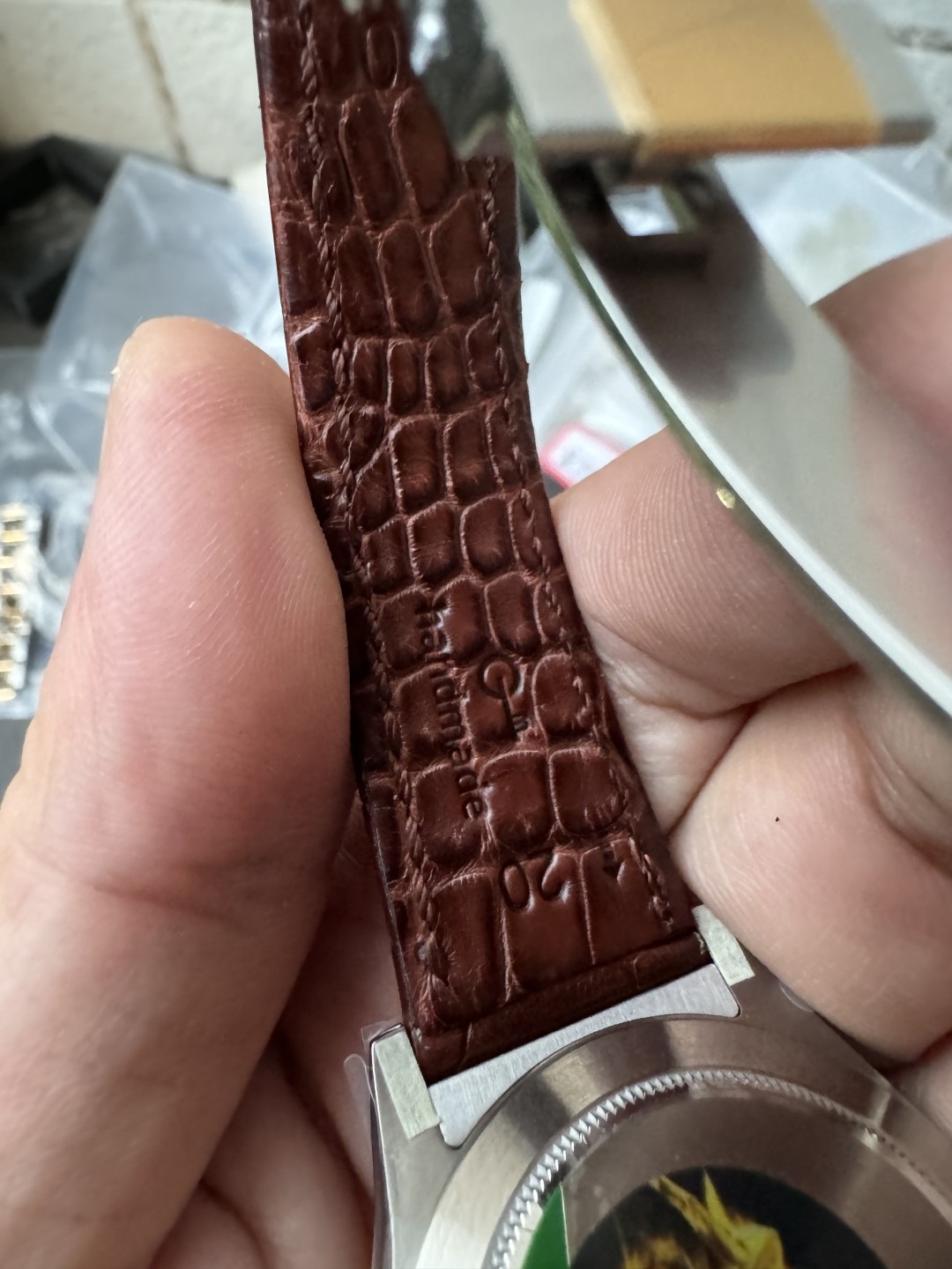 Victory Factory Watch Daytoan 116503 White Dial Yellow Gold Bezel 904L Steel Case Alligator Strap DD4130 Movement 16 Clean Factory Watch Daytoan 116503 White Dial Yellow Gold Bezel 904L Steel Case Alligator Strap DD4130 Movement 16
