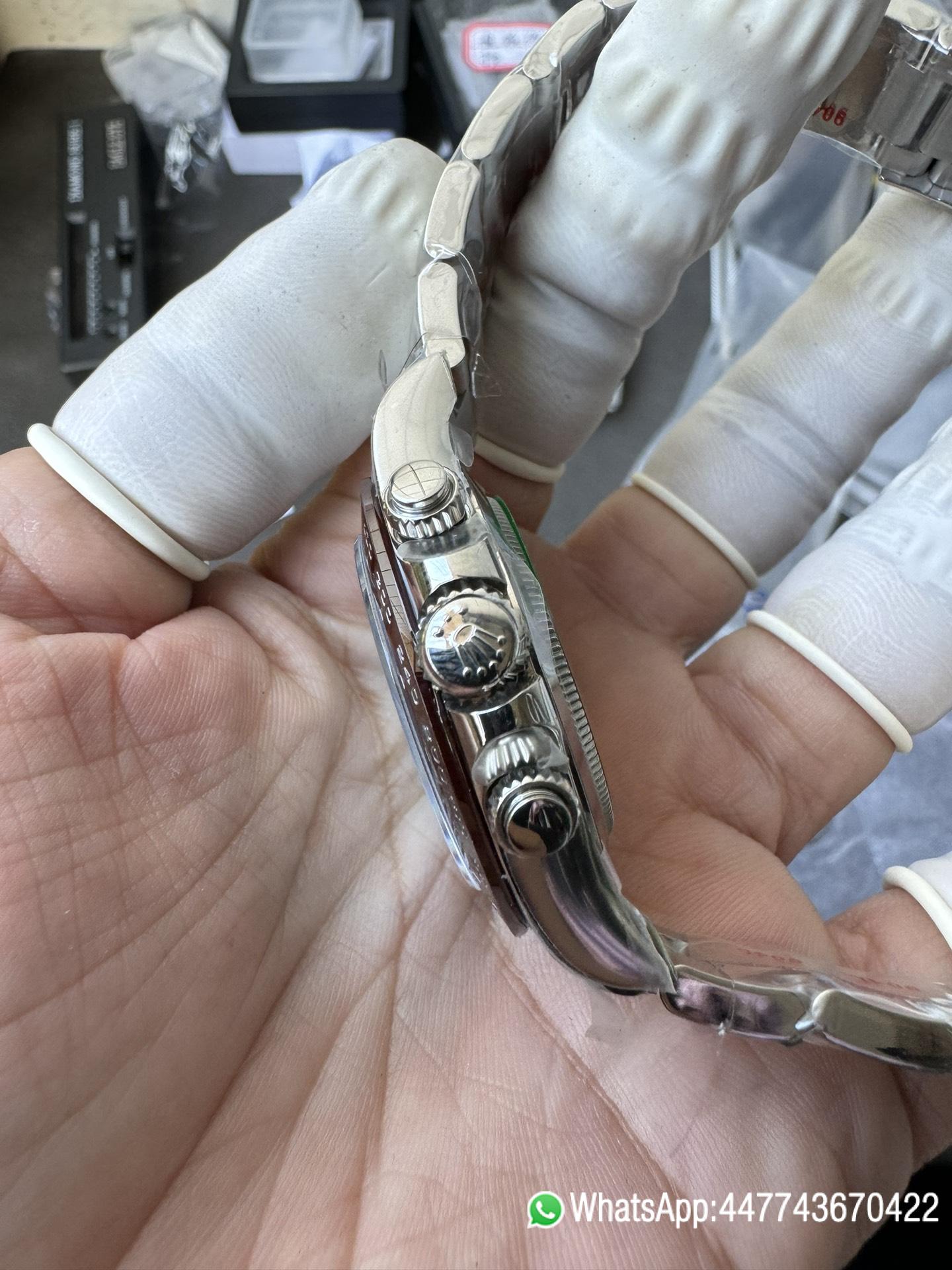 Super Clone Watch Daytona 116506 Ice Blue Dial Arabic Hour Markers 904L Steel Case Bracelet DD4130 Movement 06 Super Clone Watch Daytona 116506 Ice Blue Dial Arabic Hour Markers 904L Steel Case Bracelet DD4130 Movement 06