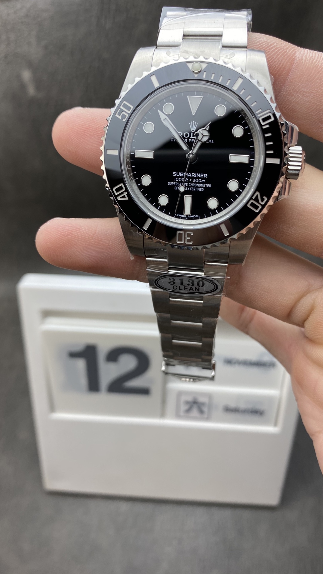Victory Factory Watch Submariner 114060 No Date Black Ceramic Black Dial 904L Steel VR3130 Movement 00 Clean Factory Watch Submariner 114060 No Date Black Ceramic Black Dial 904L Steel VR3130 Movement 00