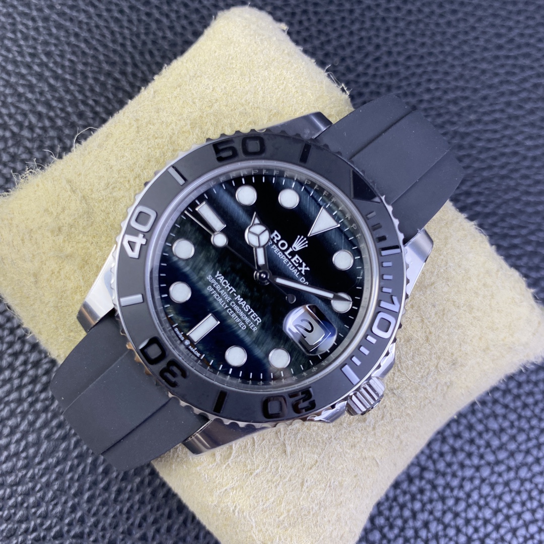 Victory Factory Watch Yacht Master 226659 42mm Falcons Eye Dial Oystersteel Case 3D Black Ceramic Bezel Oysterflex Strap SH3235 Movement 03 Clean Factory Watch Yacht Master 226659 42mm Falcons Eye Dial Oystersteel Case 3D Black Ceramic Bezel Oysterflex Strap SH3235 Movement 03