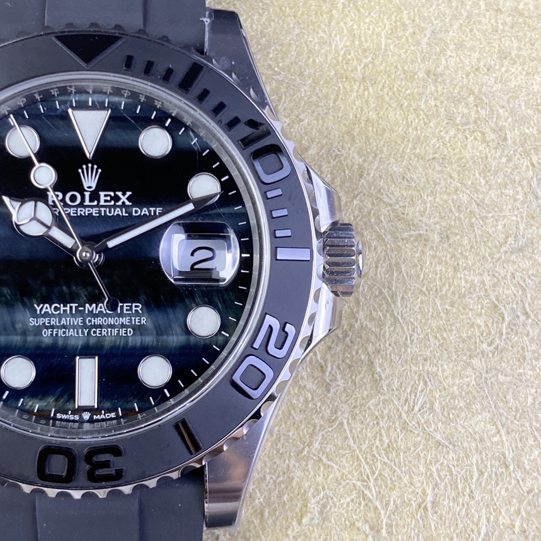 Victory Factory Watch Yacht Master 226659 42mm Falcons Eye Dial Oystersteel Case 3D Black Ceramic Bezel Oysterflex Strap SH3235 Movement 05 Clean Factory Watch Yacht Master 226659 42mm Falcons Eye Dial Oystersteel Case 3D Black Ceramic Bezel Oysterflex Strap SH3235 Movement 05