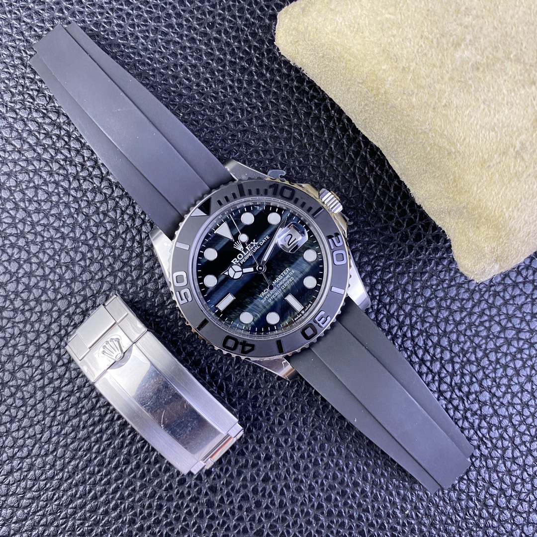 Victory Factory Watch Yacht Master 226659 42mm Falcons Eye Dial Oystersteel Case 3D Black Ceramic Bezel Oysterflex Strap SH3235 Movement 09 Clean Factory Watch Yacht Master 226659 42mm Falcons Eye Dial Oystersteel Case 3D Black Ceramic Bezel Oysterflex Strap SH3235 Movement 09