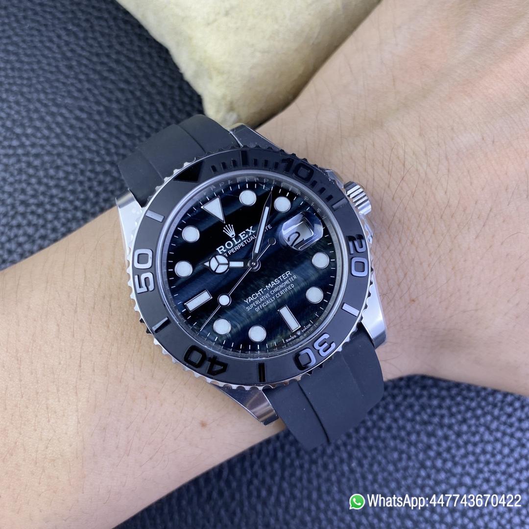 Super Clone Watch Yacht Master 226659 42mm Falcons Eye Dial Oystersteel Case 3D Black Ceramic Bezel Oysterflex Strap SH3235 Movement 10 Super Clone Watch Yacht Master 226659 42mm Falcons Eye Dial Oystersteel Case 3D Black Ceramic Bezel Oysterflex Strap SH3235 Movement 10