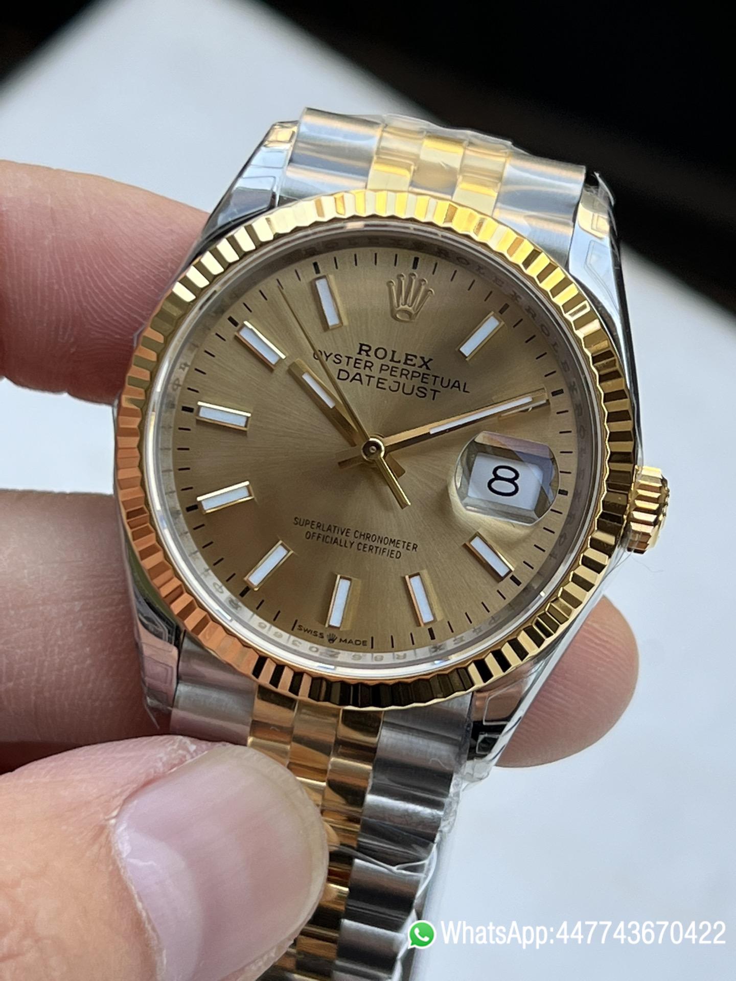 Super Clone Datejust 41 M126333 0010 Yellow Gold Dial Yellow Gold Fluted Bezel Yellow Gold and Steel Jubilee Bracelet SH3235 Movement 02 Super Clone Datejust 41 M126333 0010 Yellow Gold Dial Yellow Gold Fluted Bezel Yellow Gold and Steel Jubilee Bracelet SH3235 Movement 02