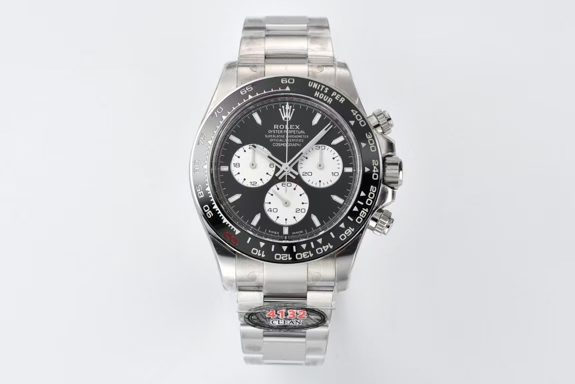 Victory Factory Daytona Le Mans M126529 0001 Black Dial White Chrono Sub Dial with Luminos Hous Markers 4132 Movement 01 Clean Factory Daytona Le Mans M126529 0001 Black Dial White Chrono Sub Dial with Luminos Hous Markers 4132 Movement 01