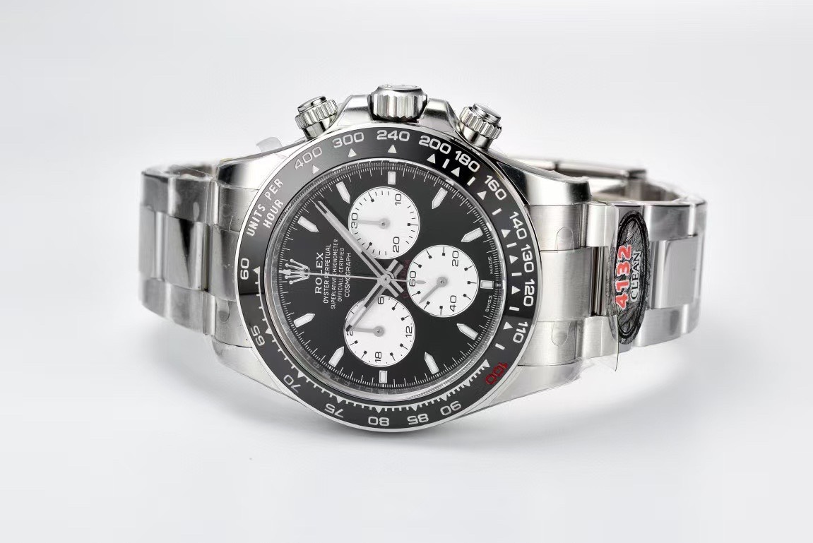 Victory Factory Daytona Le Mans M126529 0001 Black Dial White Chrono Sub Dial with Luminos Hous Markers 4132 Movement 06 Clean Factory Daytona Le Mans M126529 0001 Black Dial White Chrono Sub Dial with Luminos Hous Markers 4132 Movement 06
