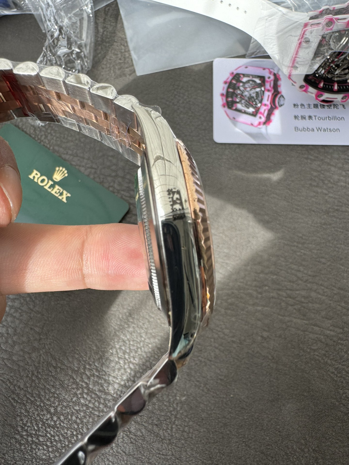 Victory Factory Watch Datejust 41 M126331 0020 Grey Fluted Motif Dial Rose Gold and Oyster Steel Bracelet SH3235 Movement 06 Clean Factory Watch Datejust 41 M126331 0020 Grey Fluted Motif Dial Rose Gold and Oyster Steel Bracelet SH3235 Movement 06