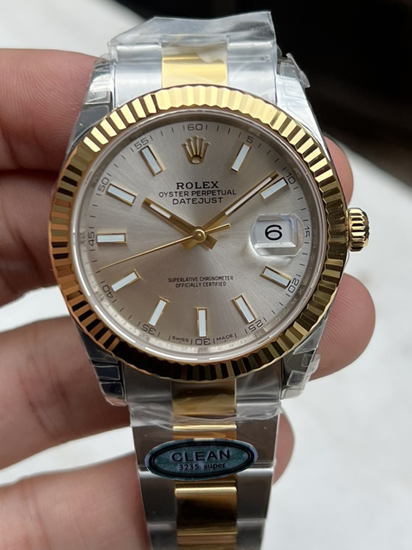 Victory Factory Watch Datejust 41 M126333 0001 Silver Dial Yellow Gold Fluted Bezel Yellow Gold and Steel Oyster Bracelet SH3235 Movement 000 Clean Factory Watch Datejust 41 M126333 0001 Silver Dial Yellow Gold Fluted Bezel Yellow Gold and Steel Oyster Bracelet SH3235 Movement 000