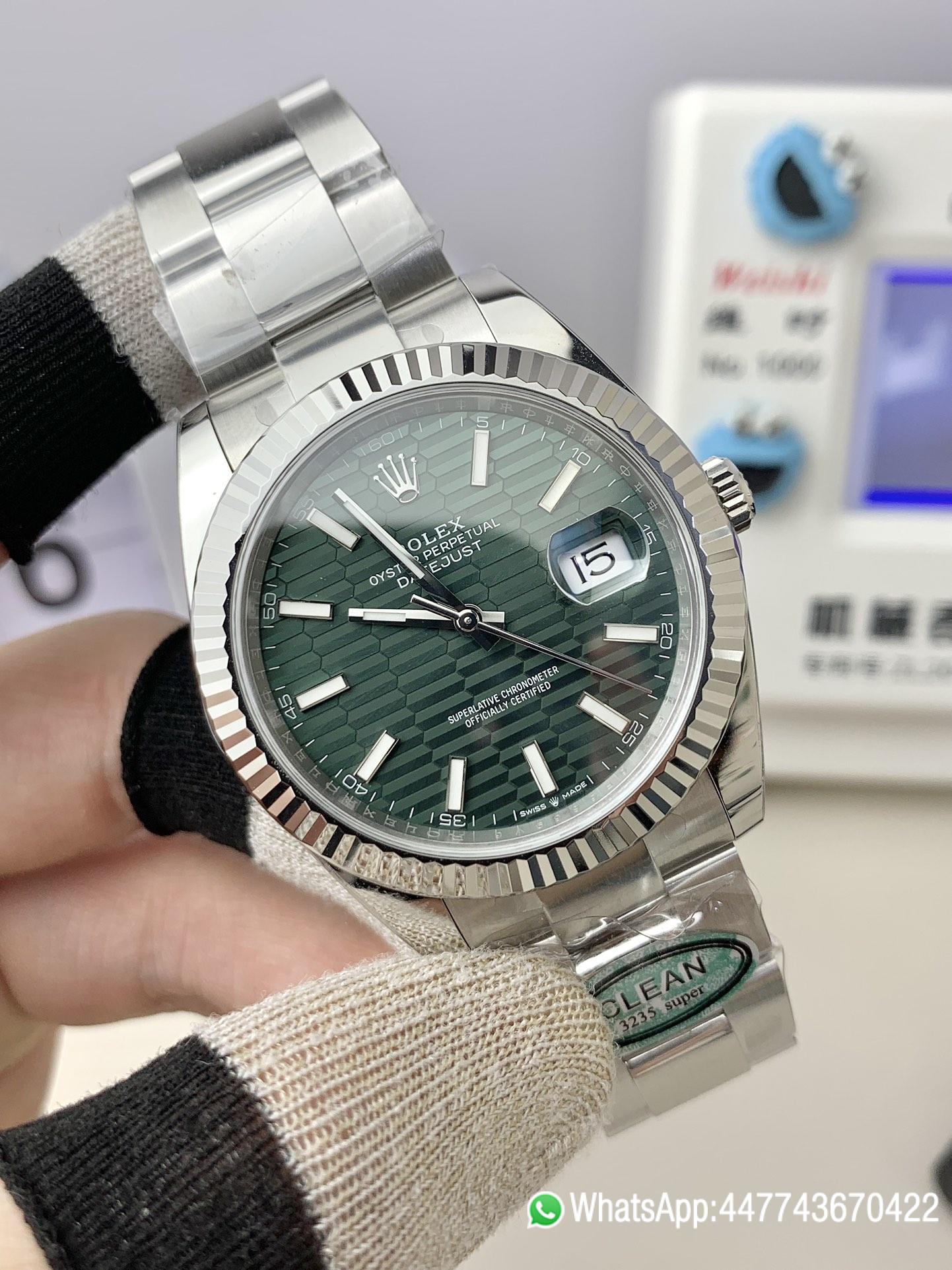 Super Clone Watch Rolex Datejust 41 N126334 0029 Green Fluted Motif Dial 904L Steel Material Oyster Bracelet SH3235 Cabiler 02 Super Clone Watch Rolex Datejust 41 N126334 0029 Green Fluted Motif Dial 904L Steel Material Oyster Bracelet SH3235 Cabiler 02