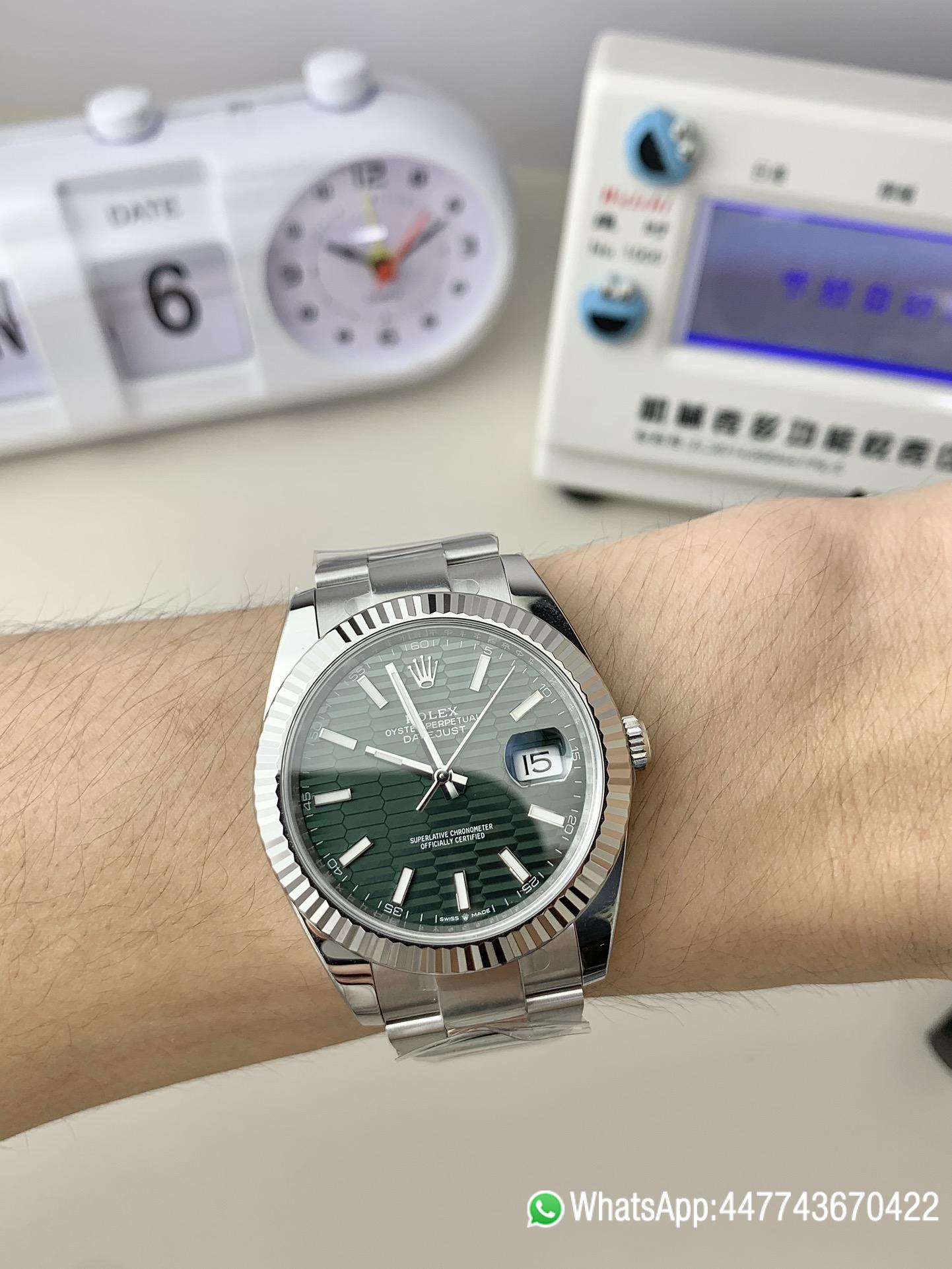 Super Clone Watch Rolex Datejust 41 N126334 0029 Green Fluted Motif Dial 904L Steel Material Oyster Bracelet SH3235 Cabiler 06 Super Clone Watch Rolex Datejust 41 N126334 0029 Green Fluted Motif Dial 904L Steel Material Oyster Bracelet SH3235 Cabiler 06