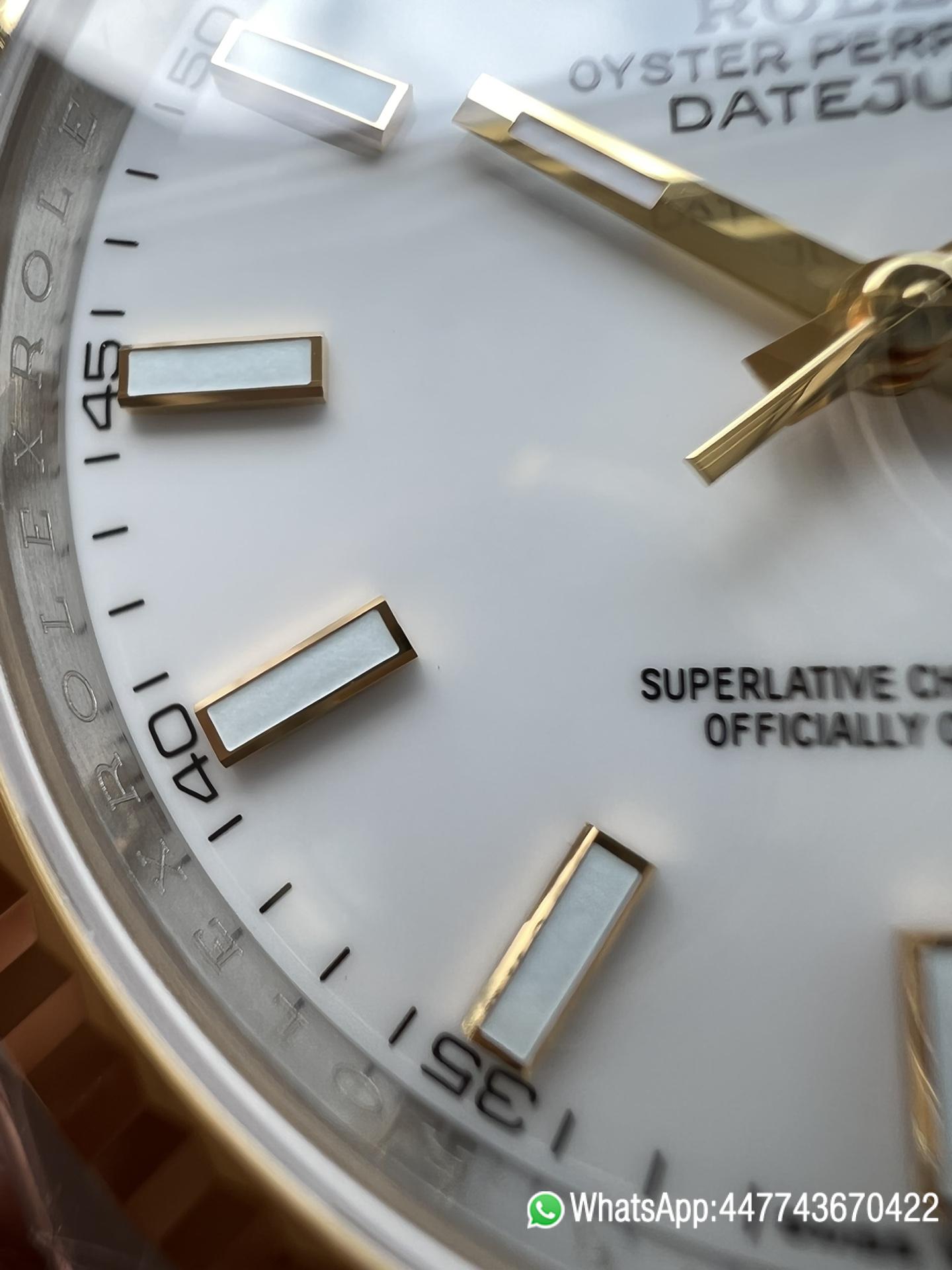 Super Clone Watch Rolex Datejust 41mm 126333 White Dial Yellow Gold and Oystersteel Bracelet SH3235 Movement 04 Super Clone Watch Rolex Datejust 41mm 126333 White Dial Yellow Gold and Oystersteel Bracelet SH3235 Movement 04