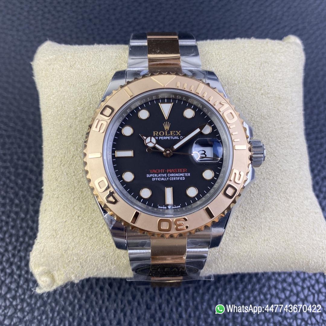 Super Clone Watch Yacht Master 40 126621 Black Dial Oystersteel and Everose Gold with Oyster Bracelet Super Clone 3235 Movement 01 Super Clone Watch Yacht Master 40 126621 Black Dial Oystersteel and Everose Gold with Oyster Bracelet Super Clone 3235 Movement 01