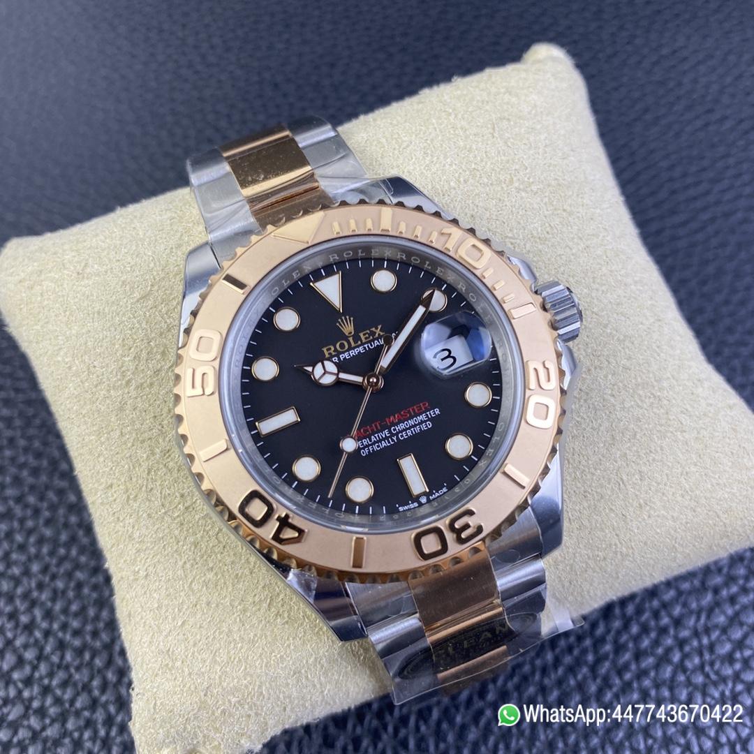 Super Clone Watch Yacht Master 40 126621 Black Dial Oystersteel and Everose Gold with Oyster Bracelet Super Clone 3235 Movement 02 Super Clone Watch Yacht Master 40 126621 Black Dial Oystersteel and Everose Gold with Oyster Bracelet Super Clone 3235 Movement 02