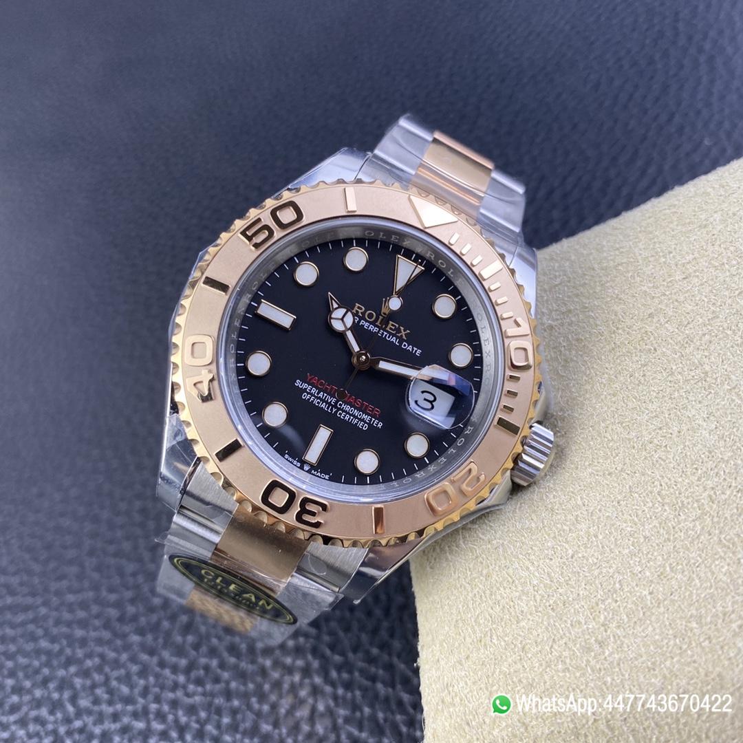 Super Clone Watch Yacht Master 40 126621 Black Dial Oystersteel and Everose Gold with Oyster Bracelet Super Clone 3235 Movement 04 Super Clone Watch Yacht Master 40 126621 Black Dial Oystersteel and Everose Gold with Oyster Bracelet Super Clone 3235 Movement 04