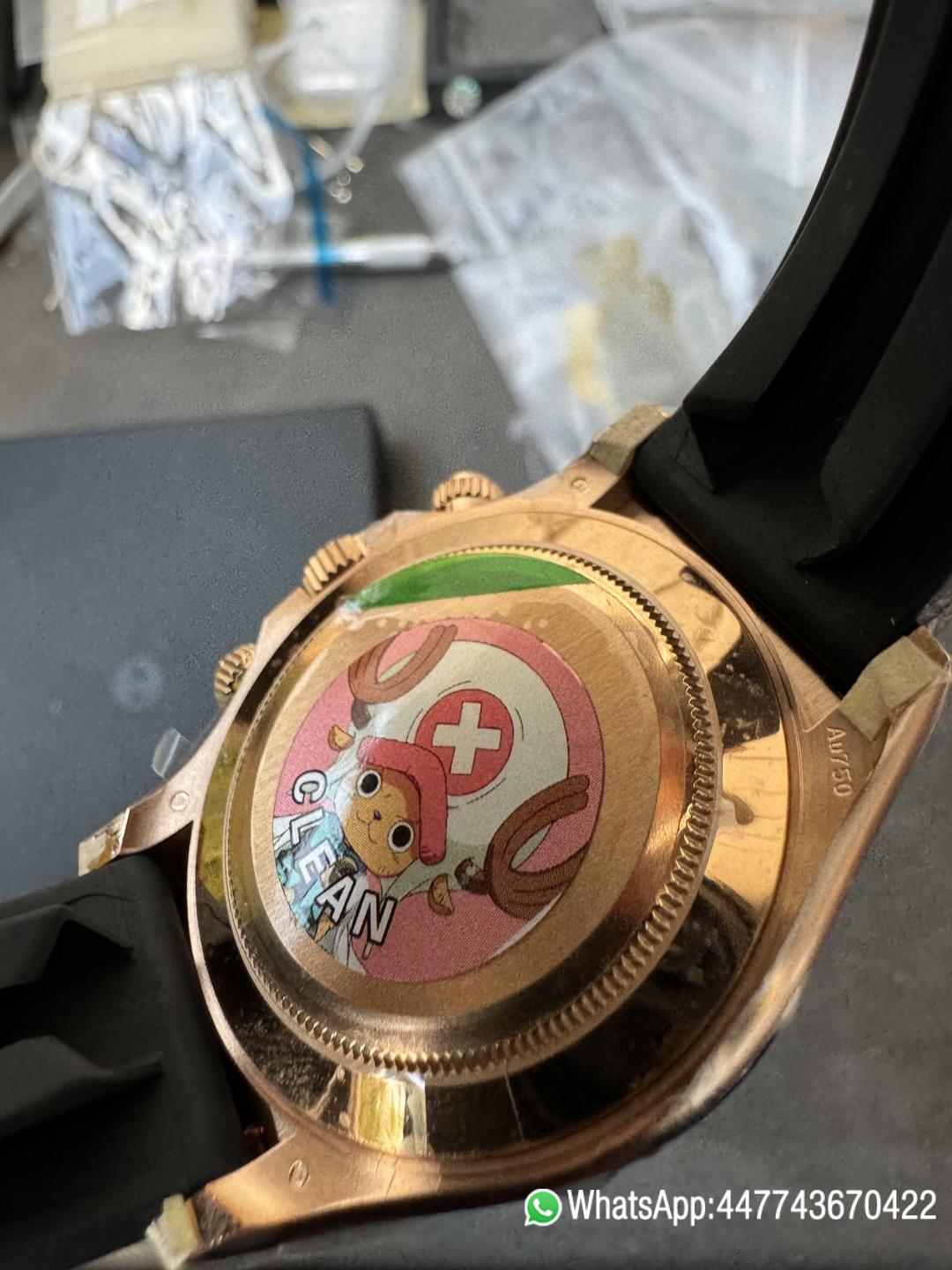 Super Clone Rolex Daytona 116515LN Rose Gold Case Chocolate Dial with Black Number Markers Black Ceramic Bezel DD4130 Oysterflex Strap 13 Super Clone Rolex Daytona 116515LN Rose Gold Case Chocolate Dial with Black Number Markers Black Ceramic Bezel DD4130 Oysterflex Strap 13
