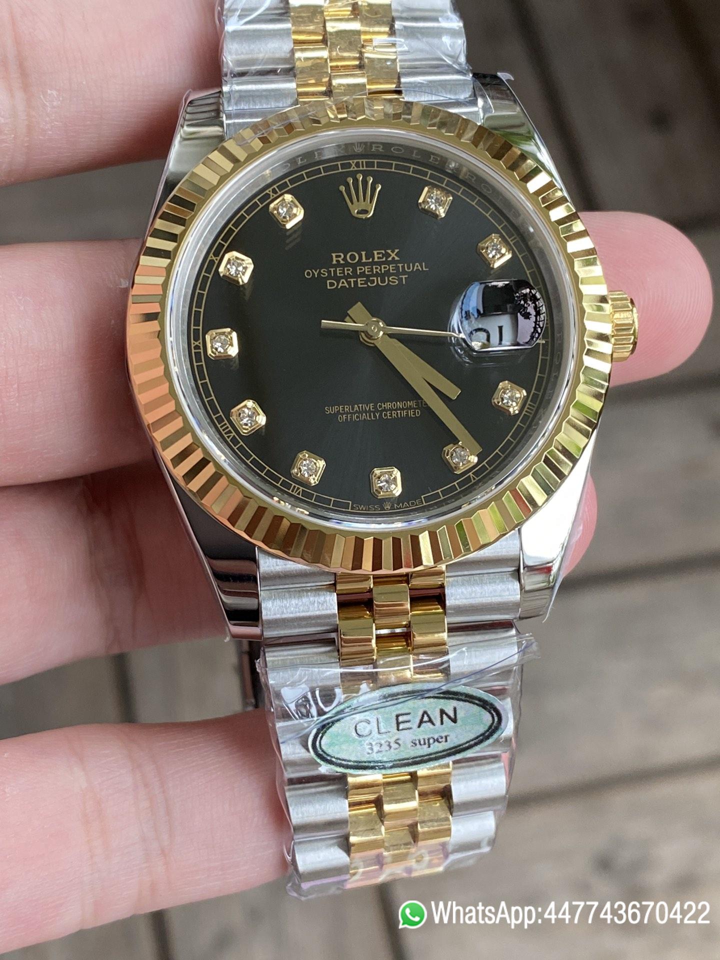 Super Clone Watch Datejust 36 126233 Black Dial Diamond Hour Markers Yellow Gold Bezel Two Tone Jubilee Bracelet 3235 Caliber 02 Super Clone Watch Datejust 36 126233 Black Dial Diamond Hour Markers Yellow Gold Bezel Two Tone Jubilee Bracelet 3235 Caliber 02