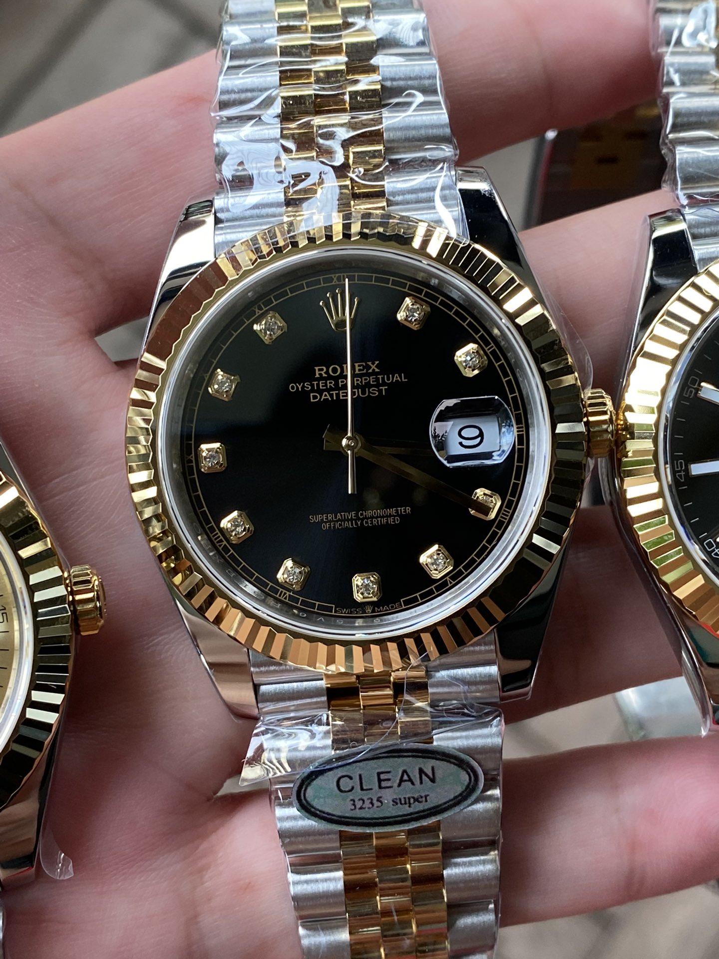 Victory Factory Watch Datejust 36 126233 Black Dial Diamond Hour Markers Yellow Gold Bezel Two Tone Jubilee Bracelet 3235 Caliber 13 Clean Factory Watch Datejust 36 126233 Black Dial Diamond Hour Markers Yellow Gold Bezel Two Tone Jubilee Bracelet 3235 Caliber 13