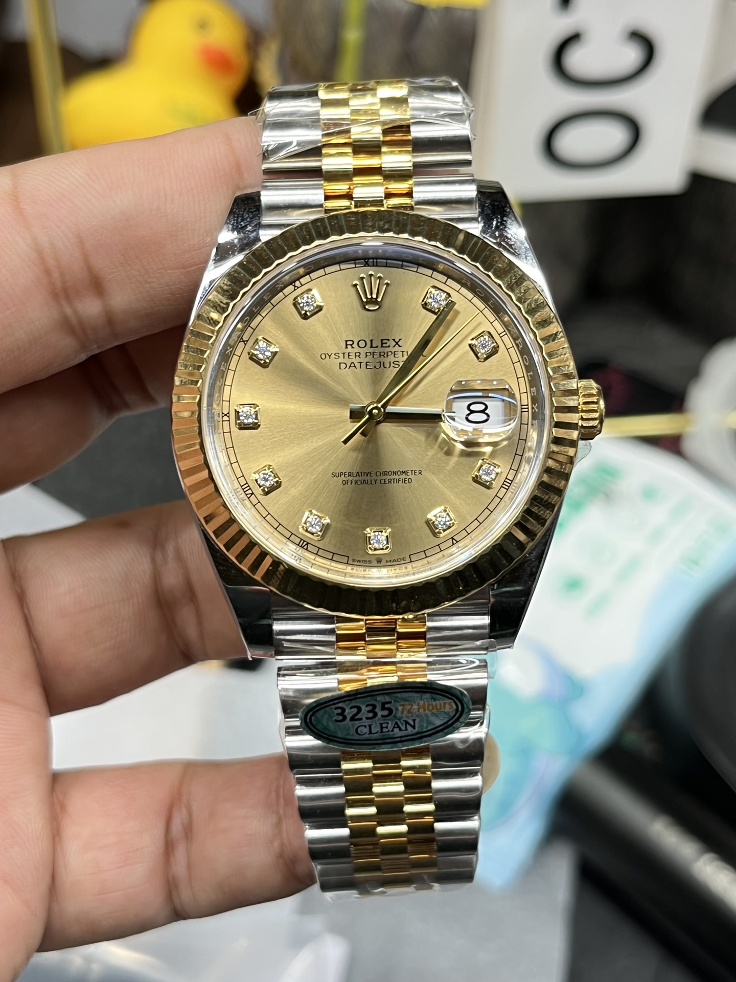 Victory Factory Watch Datejust 36 126233 Yellow Gold Dial Bezel Diamonds Hour Markers Two Tone Jubilee Bracelet 3235 Caliber 01 Clean Factory Watch Datejust 36 126233 Yellow Gold Dial Bezel Diamonds Hour Markers Two Tone Jubilee Bracelet 3235 Caliber 01