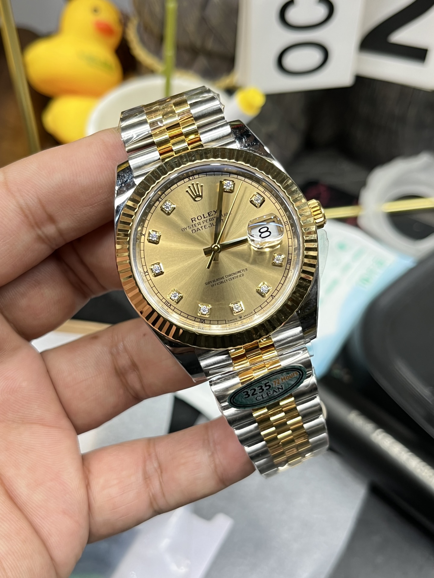 Victory Factory Watch Datejust 36 126233 Yellow Gold Dial Bezel Diamonds Hour Markers Two Tone Jubilee Bracelet 3235 Caliber 02 Clean Factory Watch Datejust 36 126233 Yellow Gold Dial Bezel Diamonds Hour Markers Two Tone Jubilee Bracelet 3235 Caliber 02