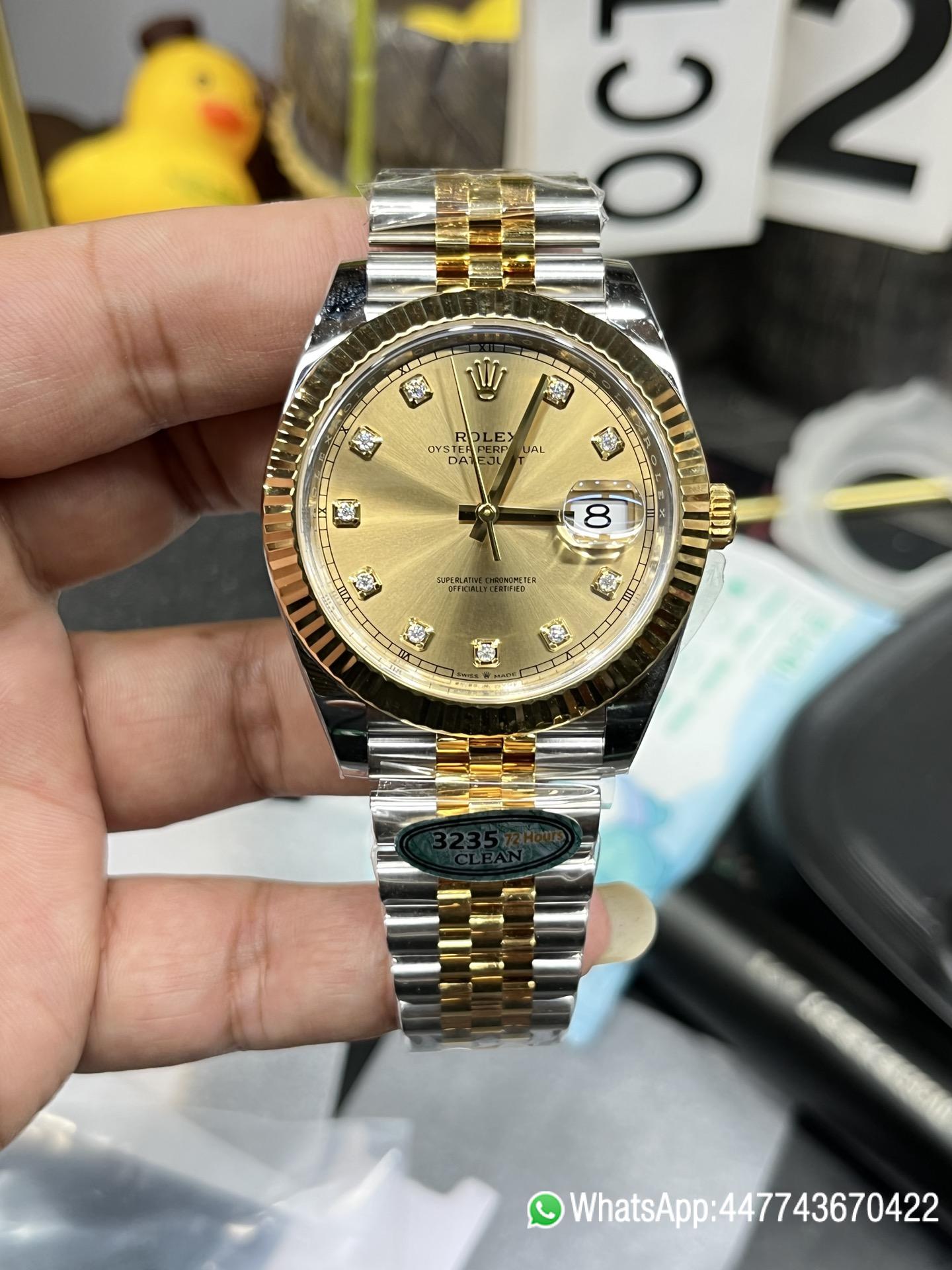 Super Clone Watch Datejust 36 126233 Yellow Gold Dial Bezel Diamonds Hour Markers Two Tone Jubilee Bracelet 3235 Caliber 04 Super Clone Watch Datejust 36 126233 Yellow Gold Dial Bezel Diamonds Hour Markers Two Tone Jubilee Bracelet 3235 Caliber 04