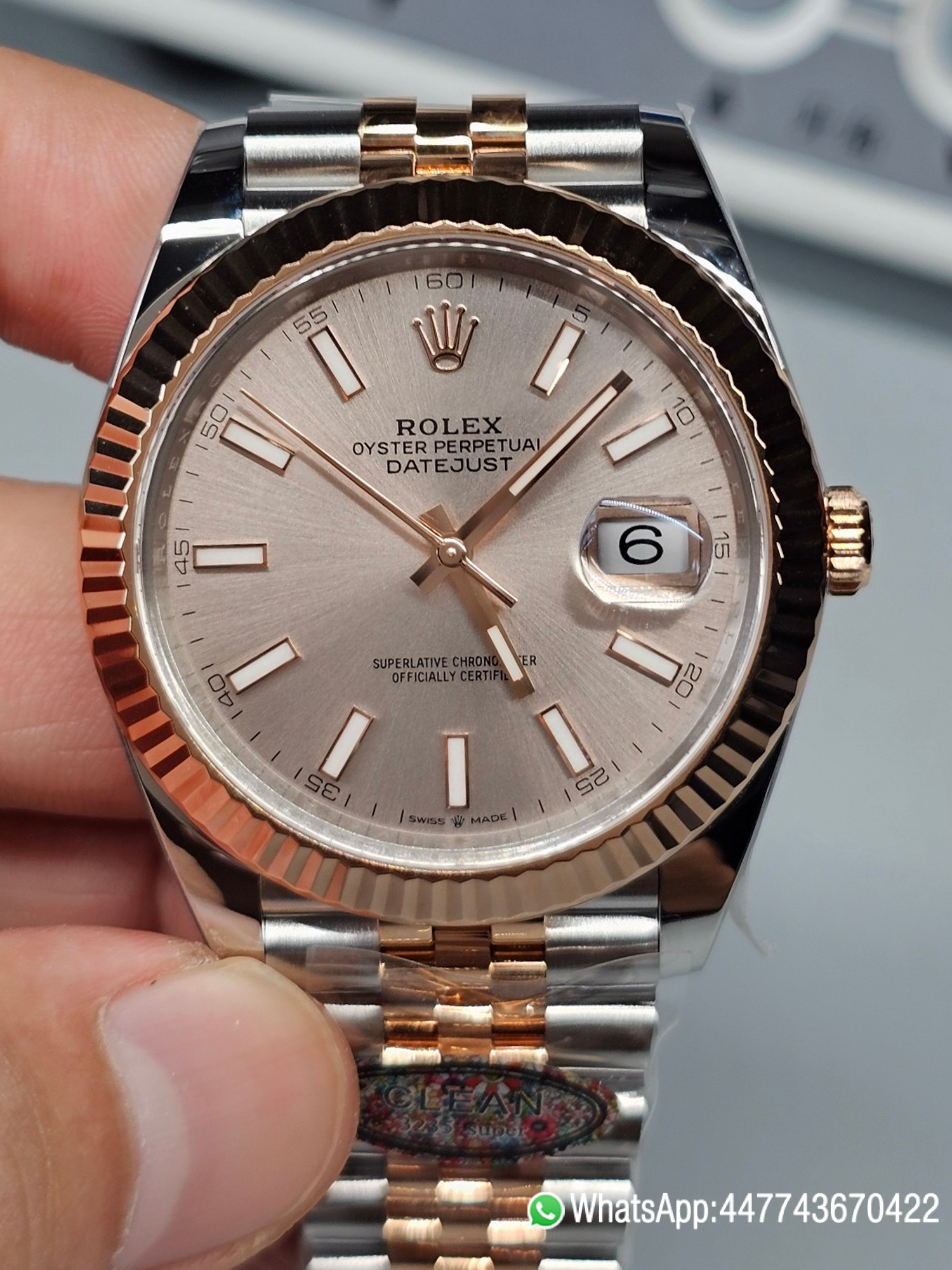 Super Clone Watch Rolex Datejust 41 126331 Pink Dial Rose Gold Fluted Bezel Rose Gold and Oystersteel Two Tone Jubilee Bracelet SH3235 Movement 00 Super Clone Watch Rolex Datejust 41 126331 Pink Dial Rose Gold Fluted Bezel Rose Gold and Oystersteel Two Tone Jubilee Bracelet SH3235 Movement 00