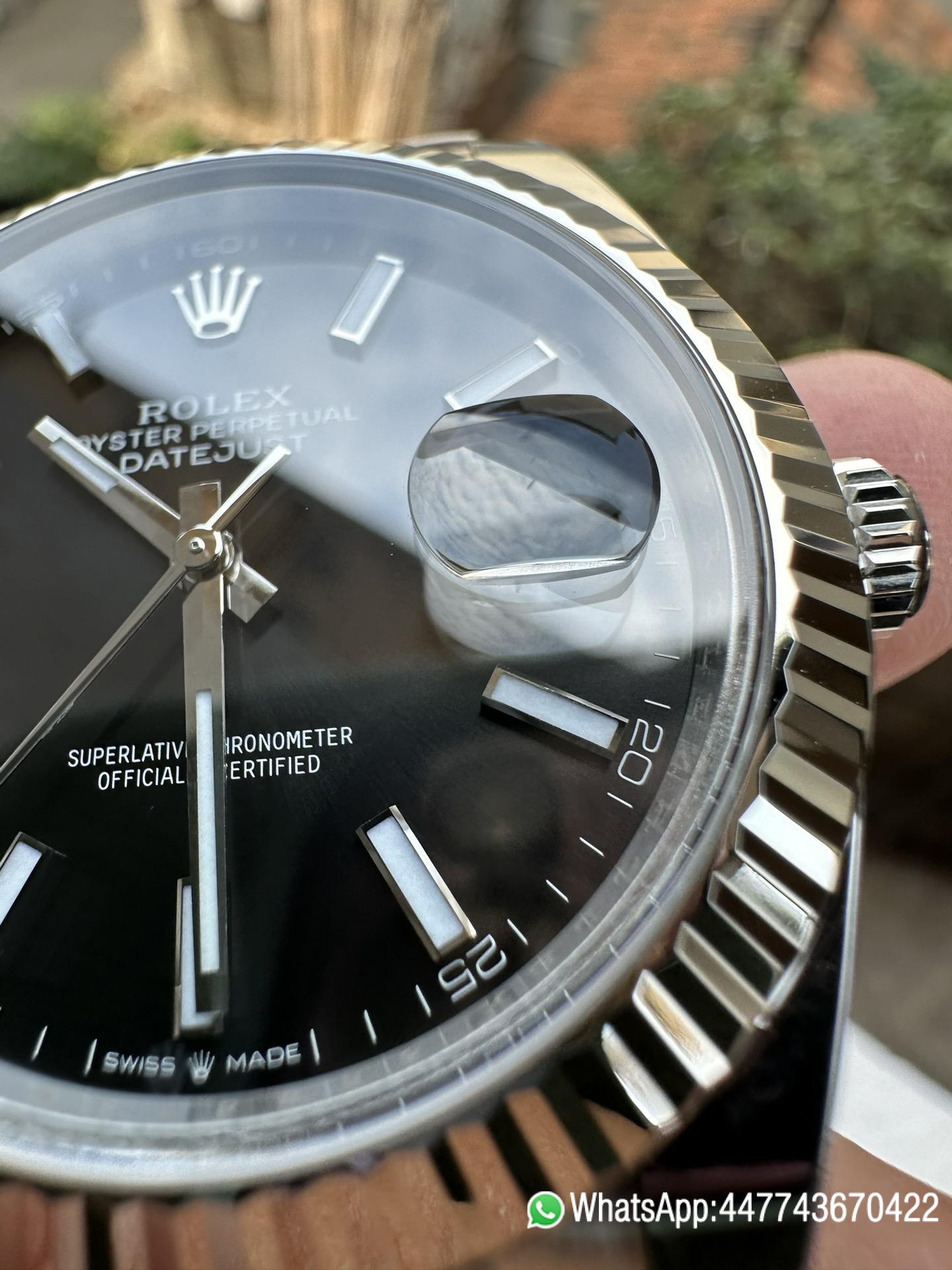 Super Clone Watch Rolex Datejust 41mm 126334 Black Dial Fluted Bezel Luminous Hour Markers Oyster Bracelet SH3235 Movement 03 Super Clone Watch Rolex Datejust 41mm 126334 Black Dial Fluted Bezel Luminous Hour Markers Oyster Bracelet SH3235 Movement 03