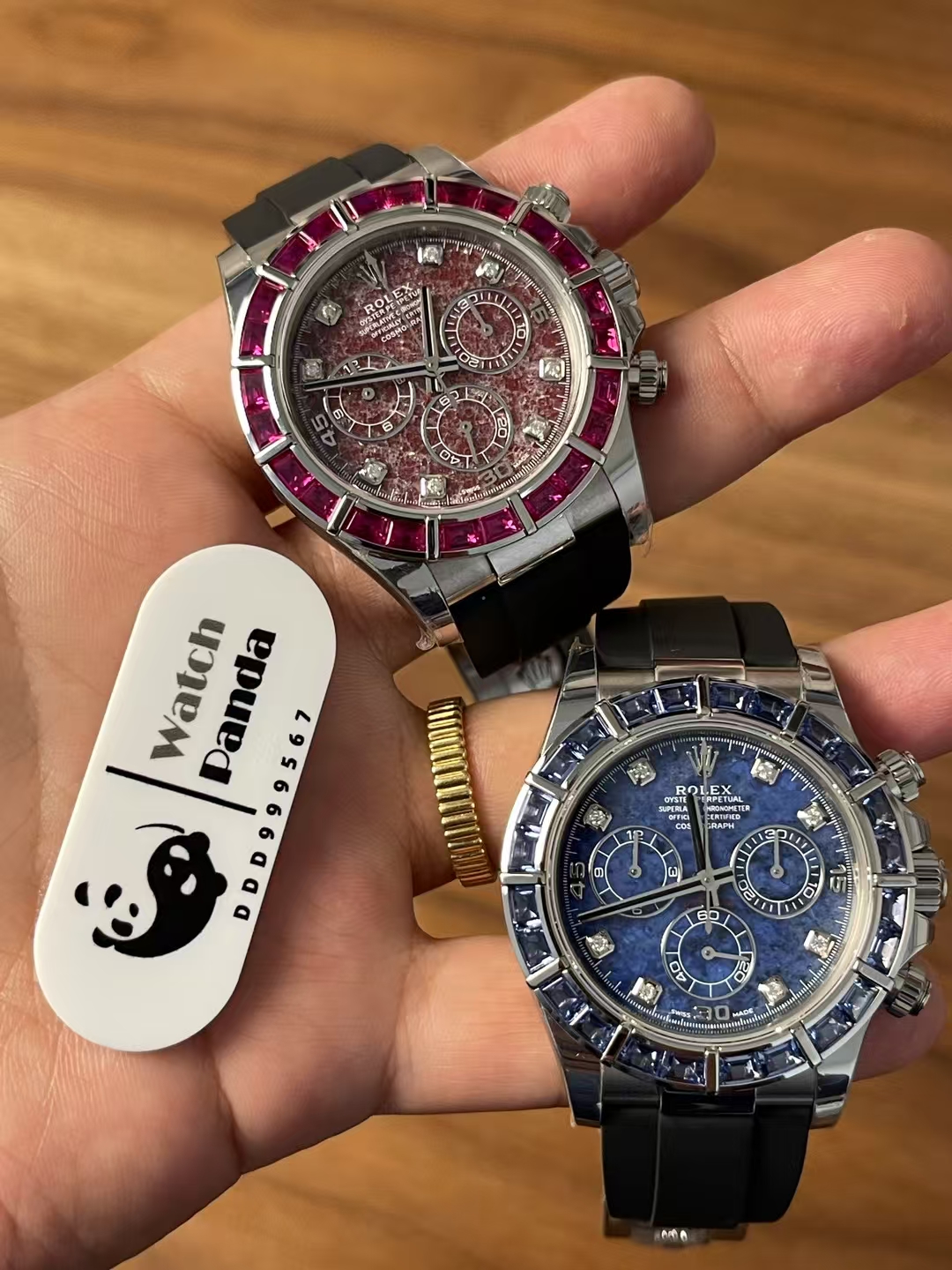 Premium Customized Daytona 116519 Red Garnet Dial and Bezel Diamonds Indexes Based on Super Clone Daytona DD4130 Movement Oysterflex Strap 10 Premium Customized Daytona 116519 Red Garnet Dial and Bezel Diamonds Indexes Based on Super Clone Daytona DD4130 Movement Oysterflex Strap 10