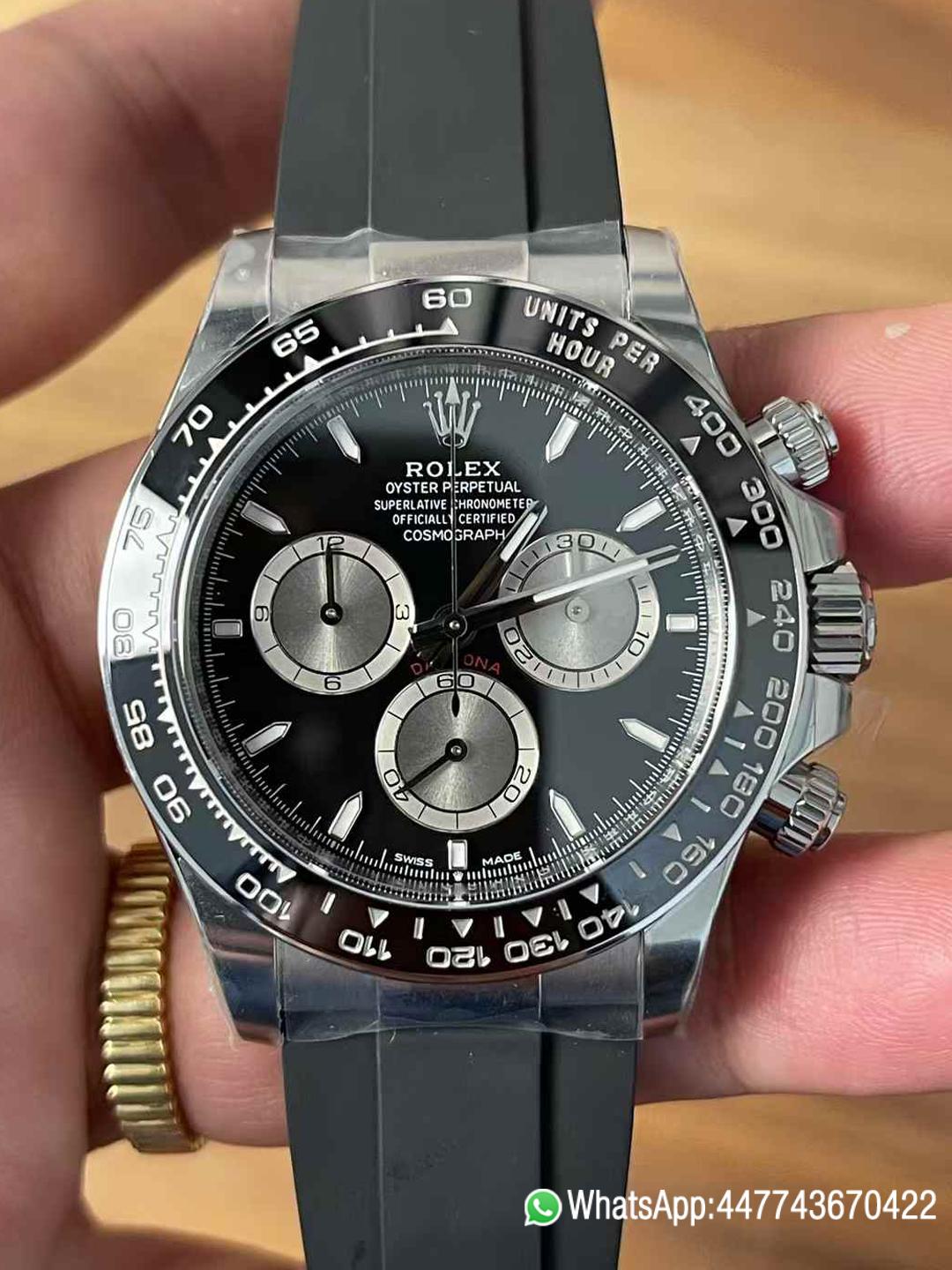 Super Clone Watches Daytoan 126519 Black Dial Silver Chrono Sub Dial Black Ceramic Bezel Stainless Steel Case SH4131 Movement Oyster Bracelet 00 Super Clone Watches Daytoan 126519 Black Dial Silver Chrono Sub Dial Black Ceramic Bezel Stainless Steel Case SH4131 Movement Oyster Bracelet 00