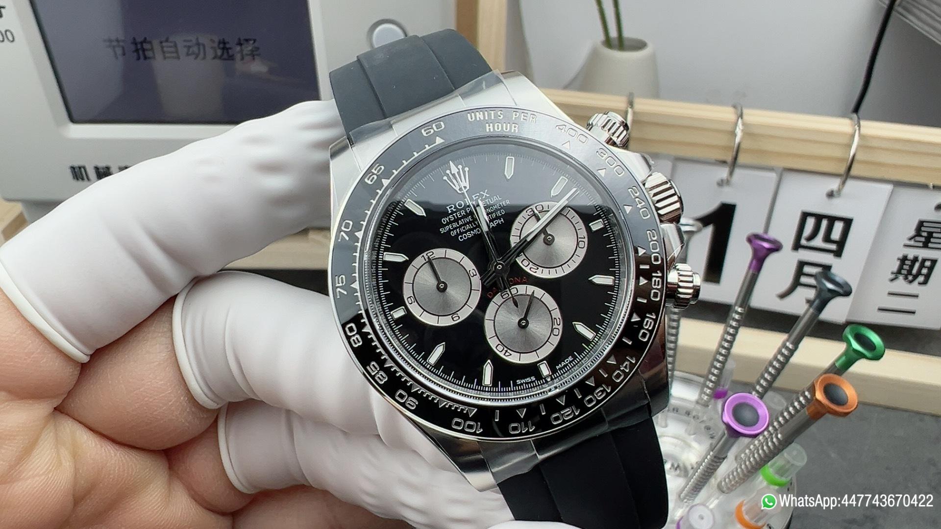 Super Clone Watches Daytoan 126519 Black Dial Silver Chrono Sub Dial Black Ceramic Bezel Stainless Steel Case SH4131 Movement Oyster Bracelet 01 Super Clone Watches Daytoan 126519 Black Dial Silver Chrono Sub Dial Black Ceramic Bezel Stainless Steel Case SH4131 Movement Oyster Bracelet 01