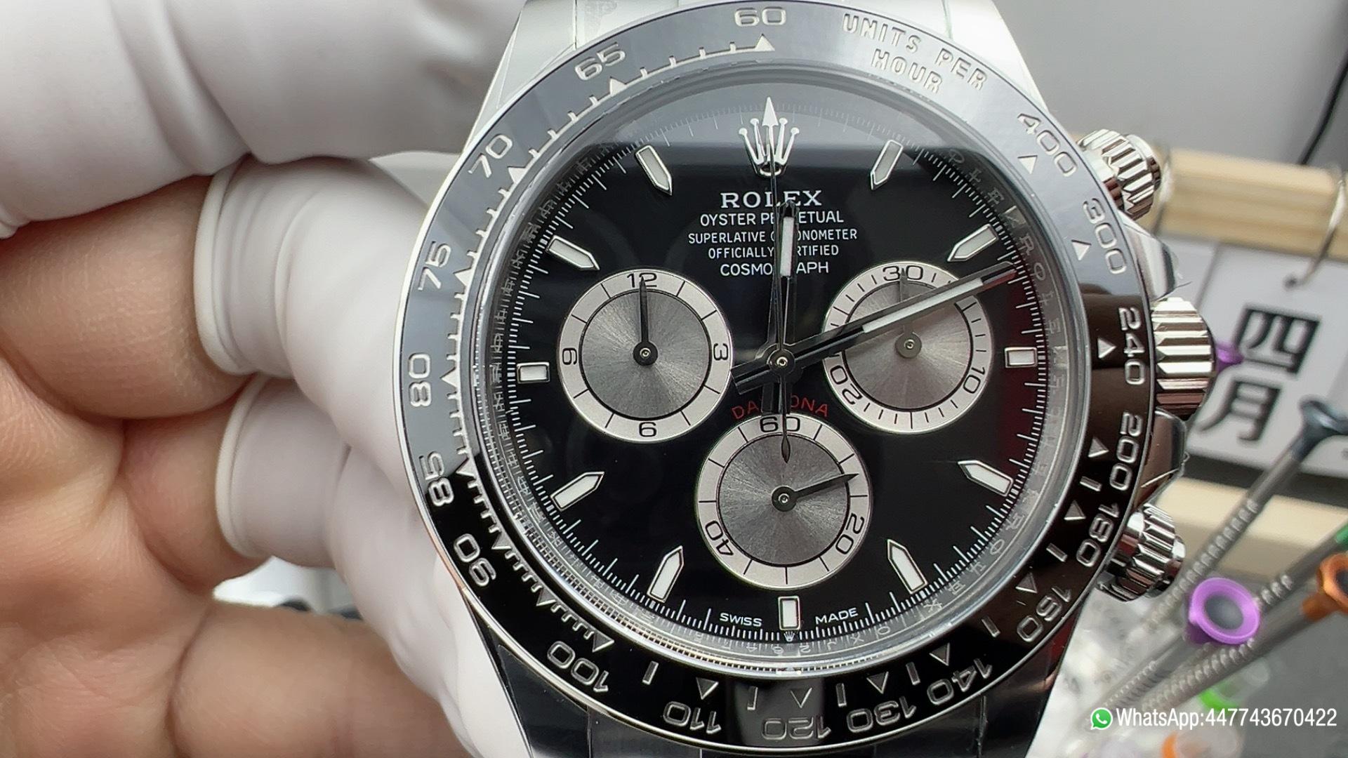 Super Clone Watches Daytoan 126519 Black Dial Silver Chrono Sub Dial Black Ceramic Bezel Stainless Steel Case SH4131 Movement Oyster Bracelet 02 Super Clone Watches Daytoan 126519 Black Dial Silver Chrono Sub Dial Black Ceramic Bezel Stainless Steel Case SH4131 Movement Oyster Bracelet 02
