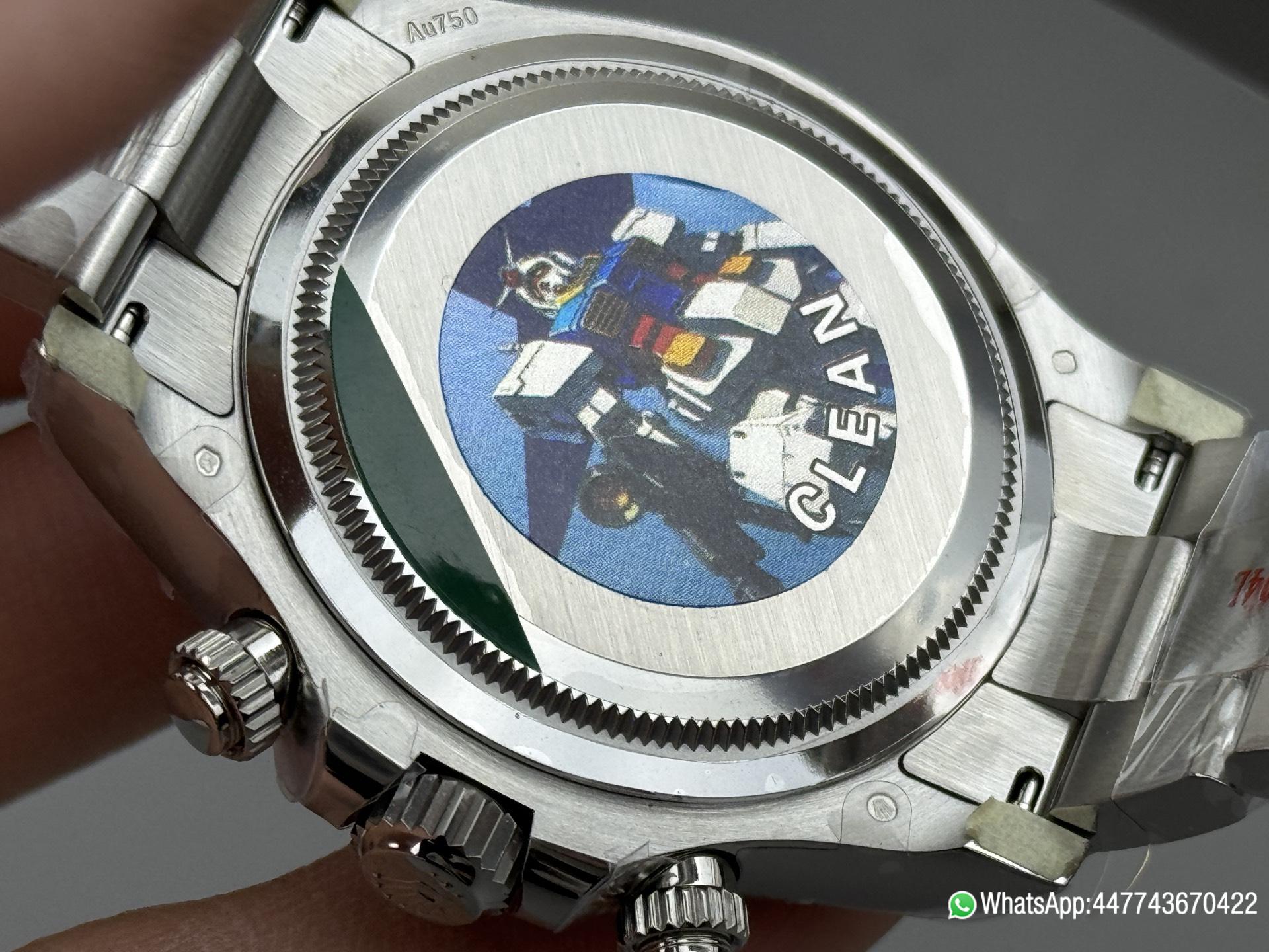 Super Clone Watches Rolex Daytona 126509 Black Dial Diamonds Hour Markers Silver Chrono Sub Dial 904L Steel Case Oyster Bracelet SH4131 Movement 05 Super Clone Watches Rolex Daytona 126509 Black Dial Diamonds Hour Markers Silver Chrono Sub Dial 904L Steel Case Oyster Bracelet SH4131 Movement 05
