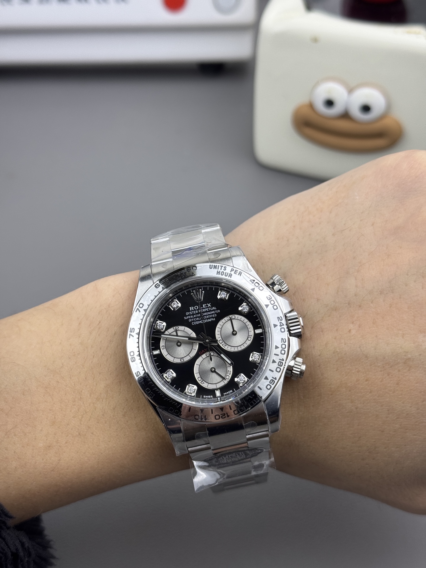 Victory Factory Watches Rolex Daytona 126509 Black Dial Diamonds Hour Markers Silver Chrono Sub Dial 904L Steel Case Oyster Bracelet SH4131 Movement 06 Clean Factory Watches Rolex Daytona 126509 Black Dial Diamonds Hour Markers Silver Chrono Sub Dial 904L Steel Case Oyster Bracelet SH4131 Movement 06