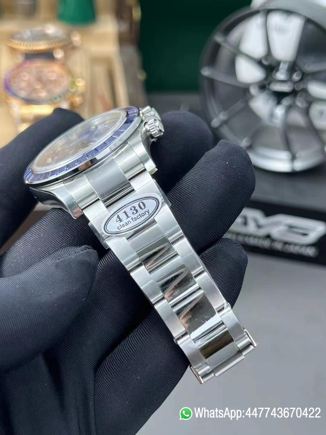 Premium Custom Daytona 116519 Blue Sodalite Dial Diamonds Bezel and Indexes Based on Super Clone Daytona DD4130 Movement Oyster Bracelet 08 Premium Custom Daytona 116519 Blue Sodalite Dial Diamonds Bezel and Indexes Based on Super Clone Daytona DD4130 Movement Oyster Bracelet 08