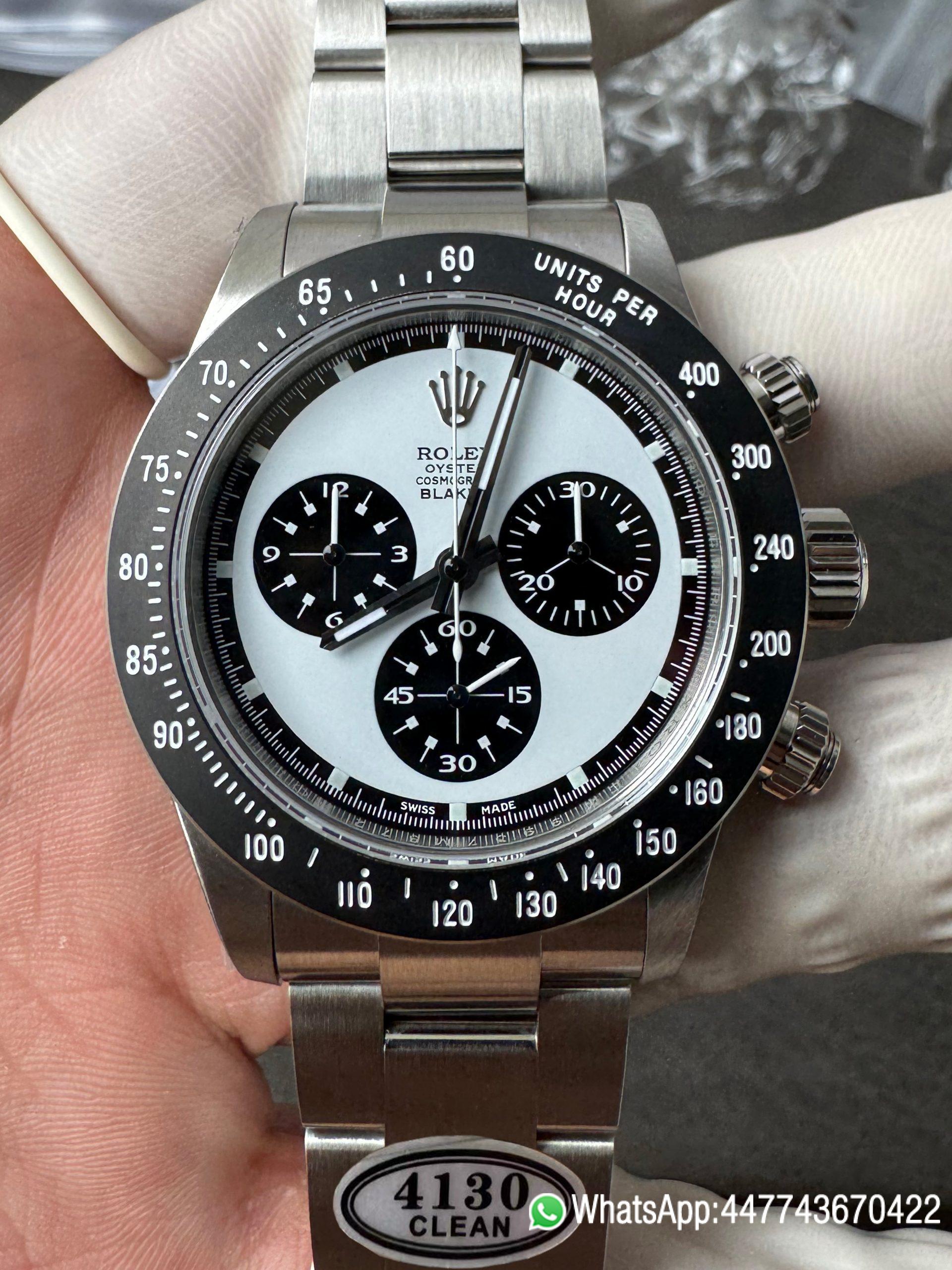 Premium Custom Paul Newman Daytona Blaken Daytona Vintage Line Limited Edition Base on Super Clone 4130 Panda Daytona 000 Premium Custom Paul Newman Daytona Blaken Daytona Vintage Line Limited Edition Base on Super Clone 4130 Panda Daytona 000