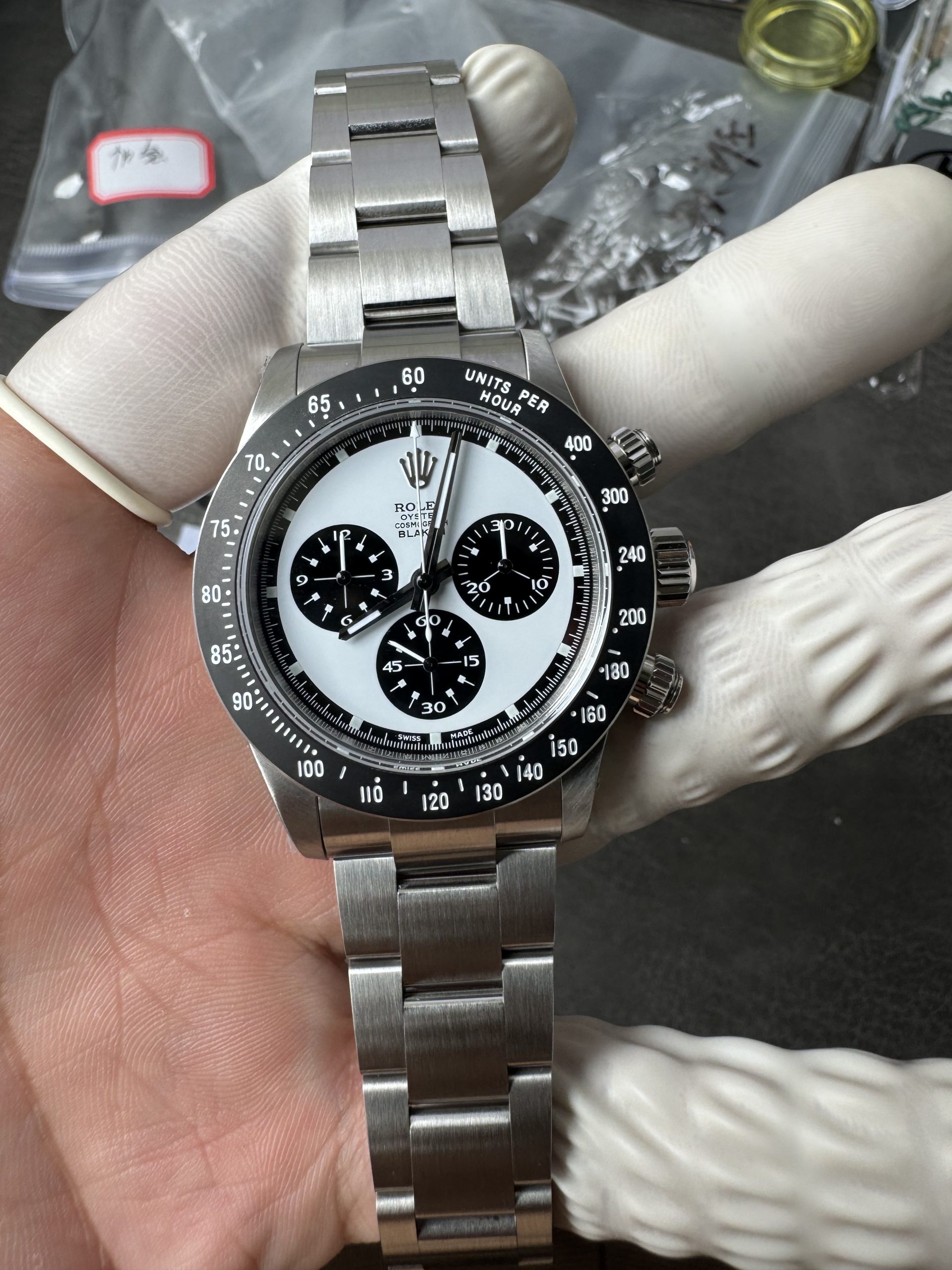 Premium Custom Paul Newman Daytona Blaken Daytona Vintage Line Limited Edition Base on Victory Factory 4130 Panda Daytona 03 Premium Custom Paul Newman Daytona Blaken Daytona Vintage Line Limited Edition Base on Clean Factory 4130 Panda Daytona 03