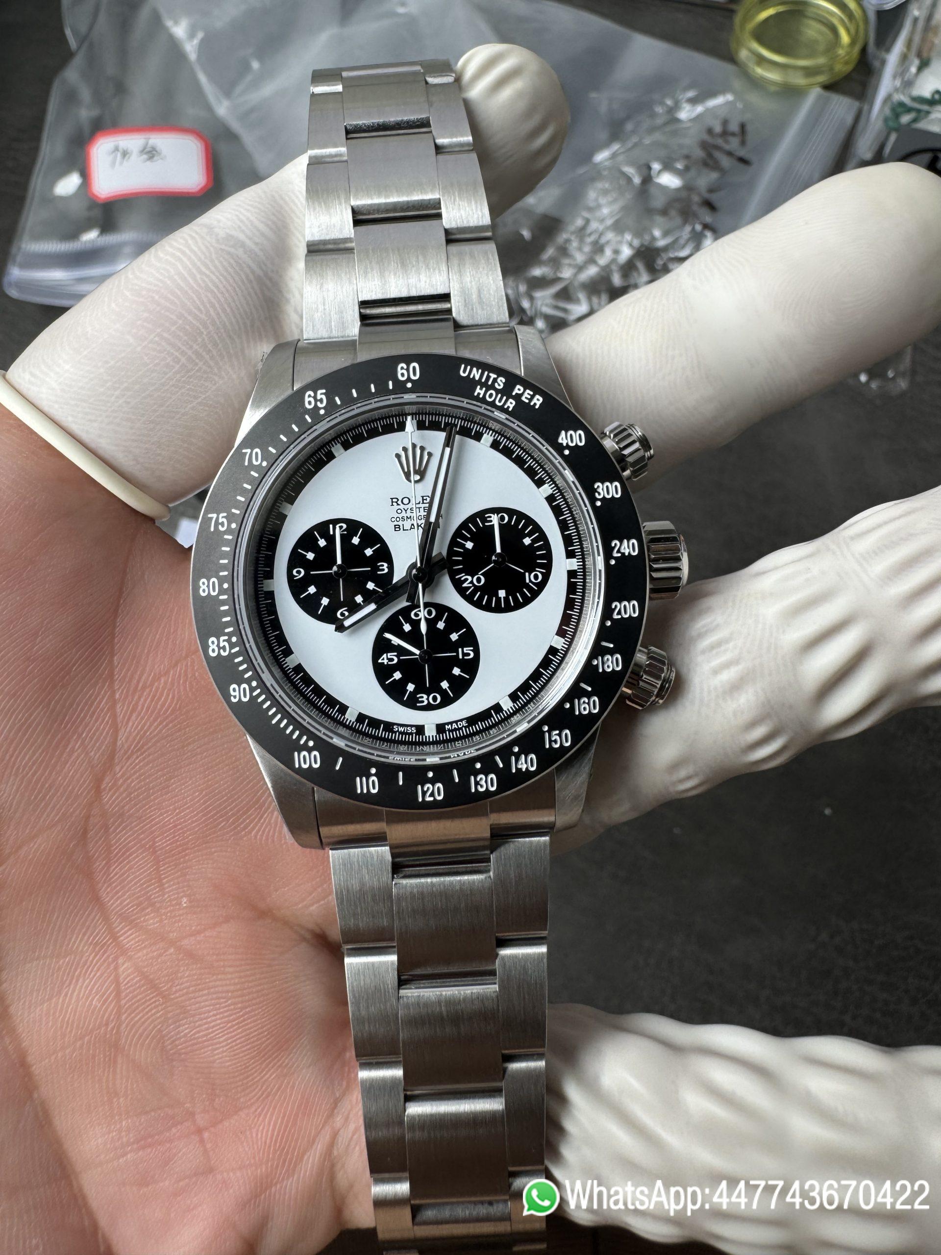 Premium Custom Paul Newman Daytona Blaken Daytona Vintage Line Limited Edition Base on Super Clone 4130 Panda Daytona 03 Premium Custom Paul Newman Daytona Blaken Daytona Vintage Line Limited Edition Base on Super Clone 4130 Panda Daytona 03