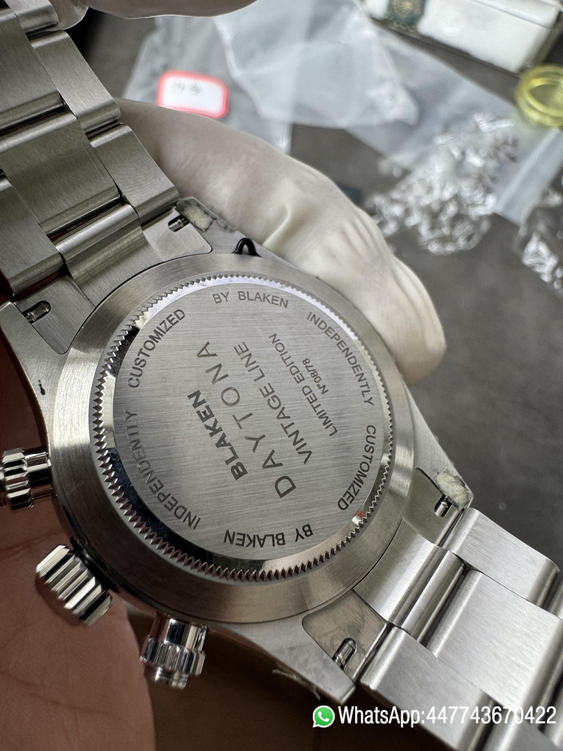 Premium Custom Paul Newman Daytona Blaken Daytona Vintage Line Limited Edition Base on Super Clone 4130 Panda Daytona 06 Premium Custom Paul Newman Daytona Blaken Daytona Vintage Line Limited Edition Base on Super Clone 4130 Panda Daytona 06