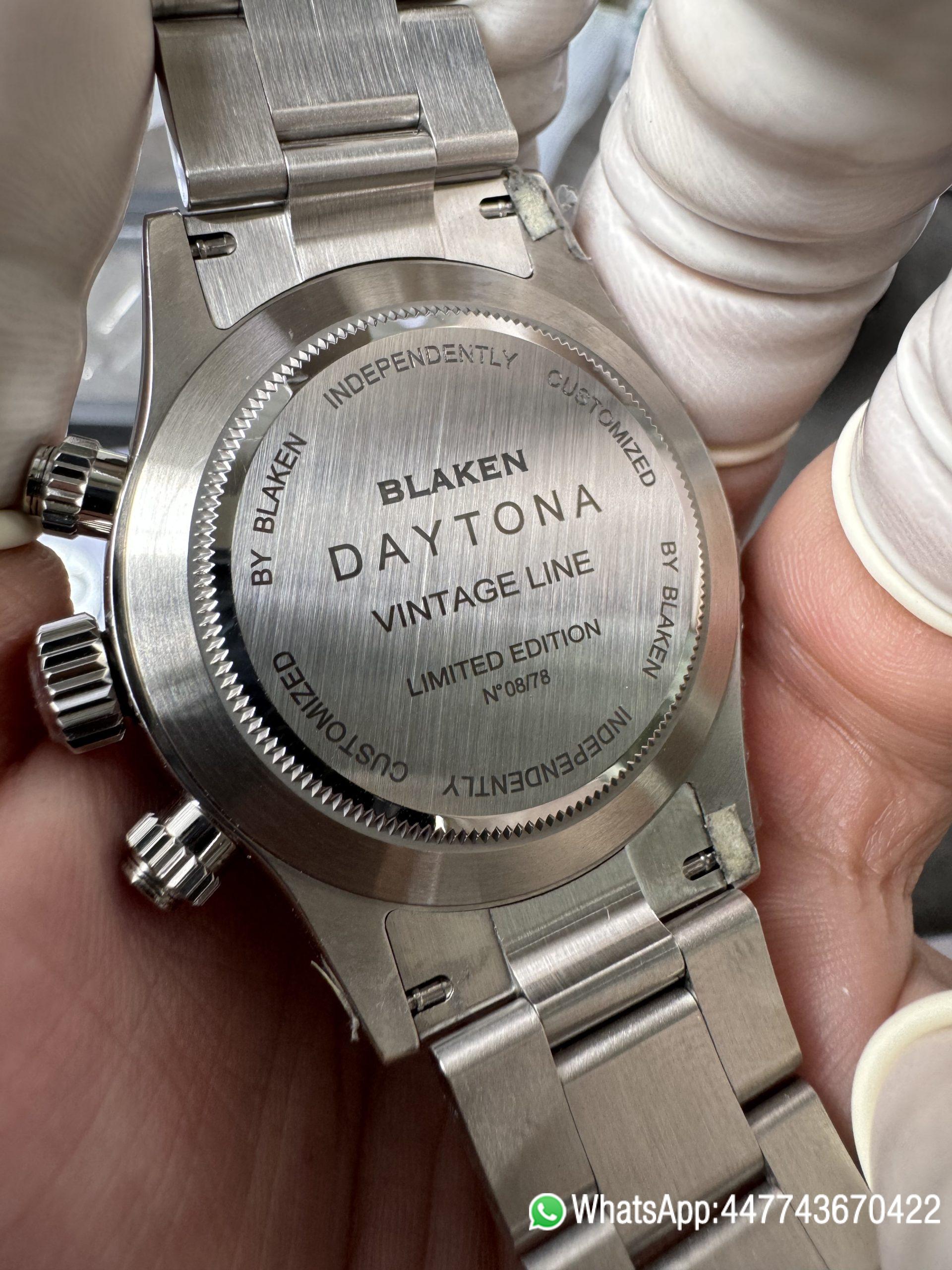 Premium Custom Paul Newman Daytona Blaken Daytona Vintage Line Limited Edition Base on Super Clone 4130 Panda Daytona 07 Premium Custom Paul Newman Daytona Blaken Daytona Vintage Line Limited Edition Base on Super Clone 4130 Panda Daytona 07