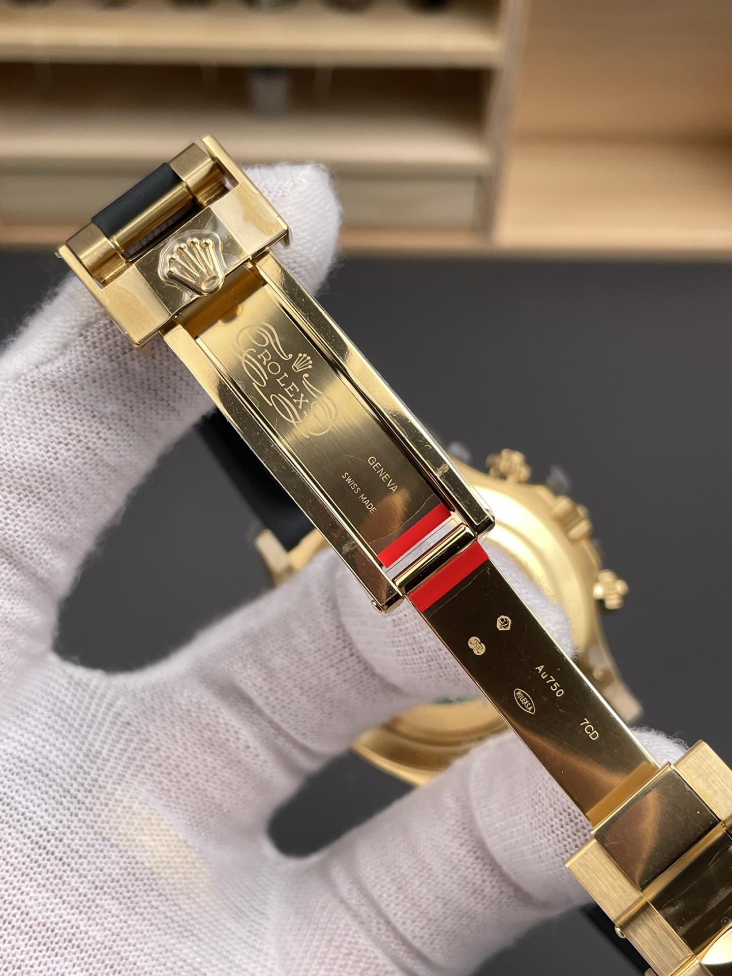 Victory Factory Watch Daytona 116518LN Meteorite Dial Black Chrono Sub Dial Yellow Gold Case Oysterflex Strap DD4130 Movement 07 Clean Factory Watch Daytona 116518LN Meteorite Dial Black Chrono Sub Dial Yellow Gold Case Oysterflex Strap DD4130 Movement 07