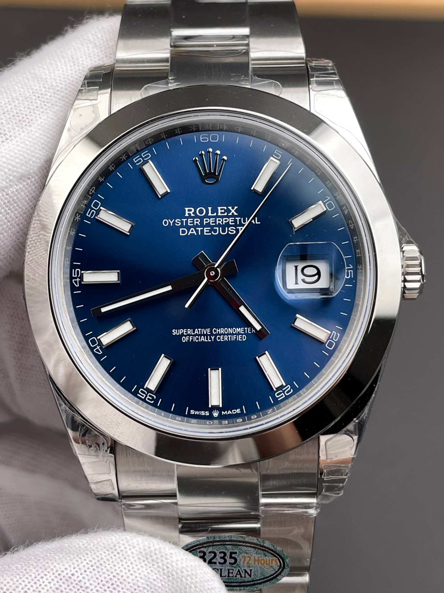 Victory Factory Datejust 41 126300 Blue Dial Smooth Bezel 904L Stainless Steel DD3235 Movement 72 Hours Power Reserve Oyster Bracelet 00 Clean Factory Datejust 41 126300 Blue Dial Smooth Bezel 904L Stainless Steel DD3235 Movement 72 Hours Power Reserve Oyster Bracelet 00