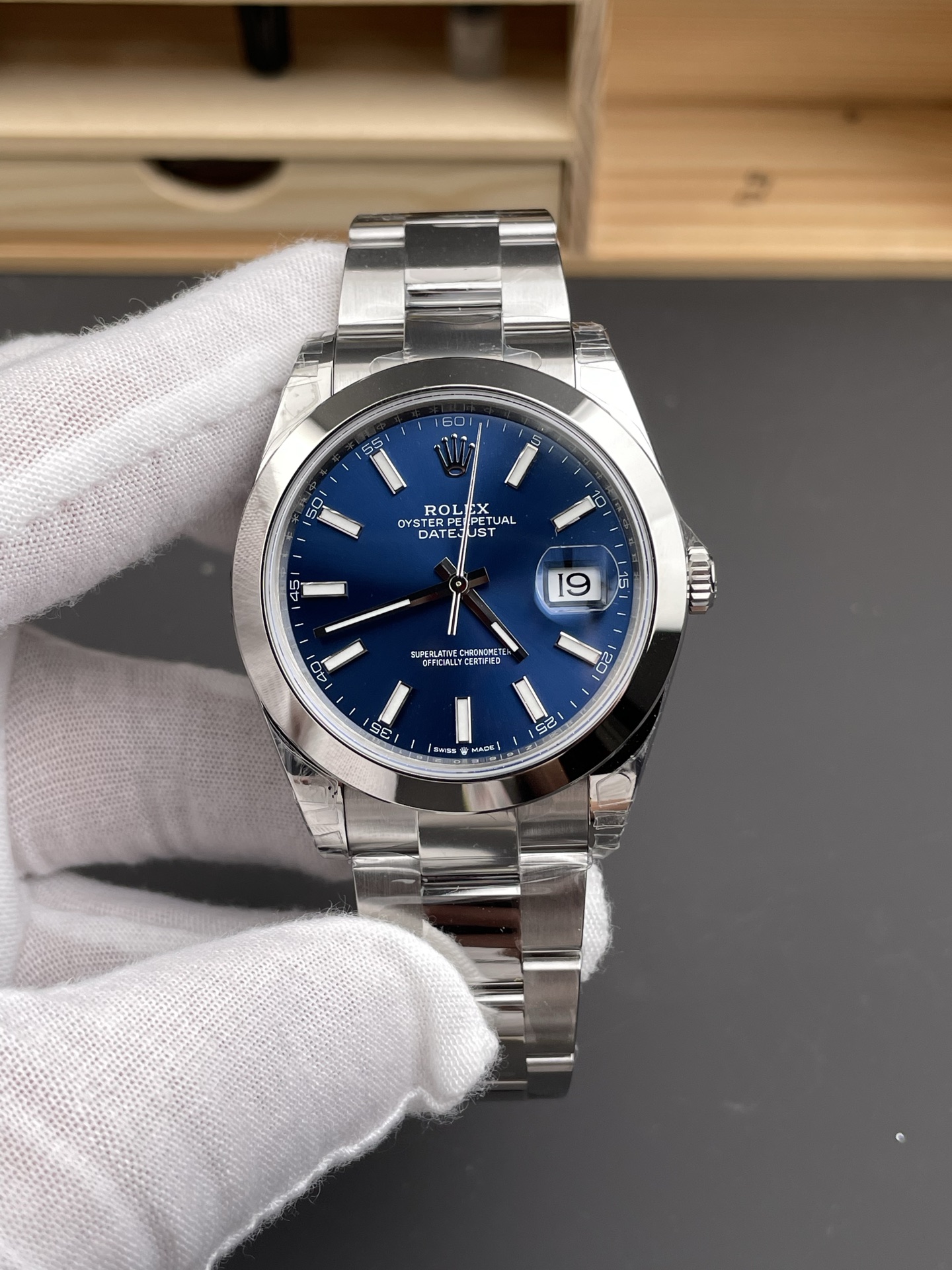 Victory Factory Datejust 41 126300 Blue Dial Smooth Bezel 904L Stainless Steel DD3235 Movement 72 Hours Power Reserve Oyster Bracelet 02 Clean Factory Datejust 41 126300 Blue Dial Smooth Bezel 904L Stainless Steel DD3235 Movement 72 Hours Power Reserve Oyster Bracelet 02