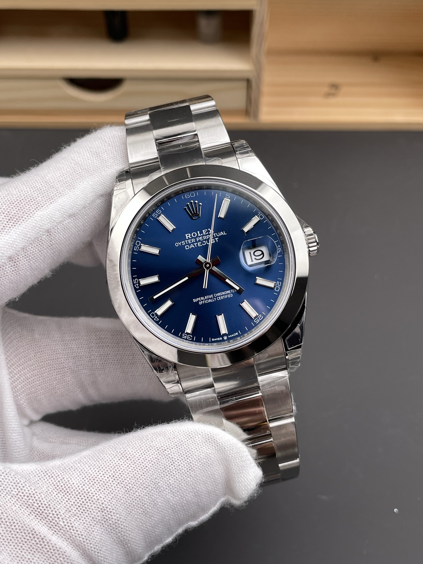 Victory Factory Datejust 41 126300 Blue Dial Smooth Bezel 904L Stainless Steel DD3235 Movement 72 Hours Power Reserve Oyster Bracelet 03 Clean Factory Datejust 41 126300 Blue Dial Smooth Bezel 904L Stainless Steel DD3235 Movement 72 Hours Power Reserve Oyster Bracelet 03