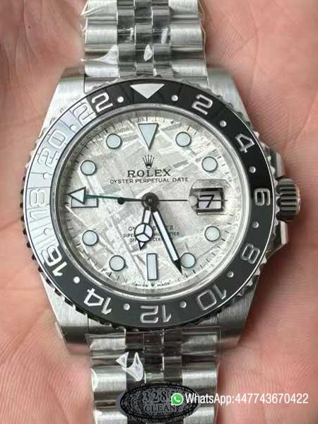 Super Clone GMT Master II Bruce Wayne 126710GRNR Meteorite Dial Black Gray Ceramic Bezel Green GMT Hand Jubilee Bracelet DD3285 Movement 000 Super Clone GMT Master II Bruce Wayne 126710GRNR Meteorite Dial Black Gray Ceramic Bezel Green GMT Hand Jubilee Bracelet DD3285 Movement 000