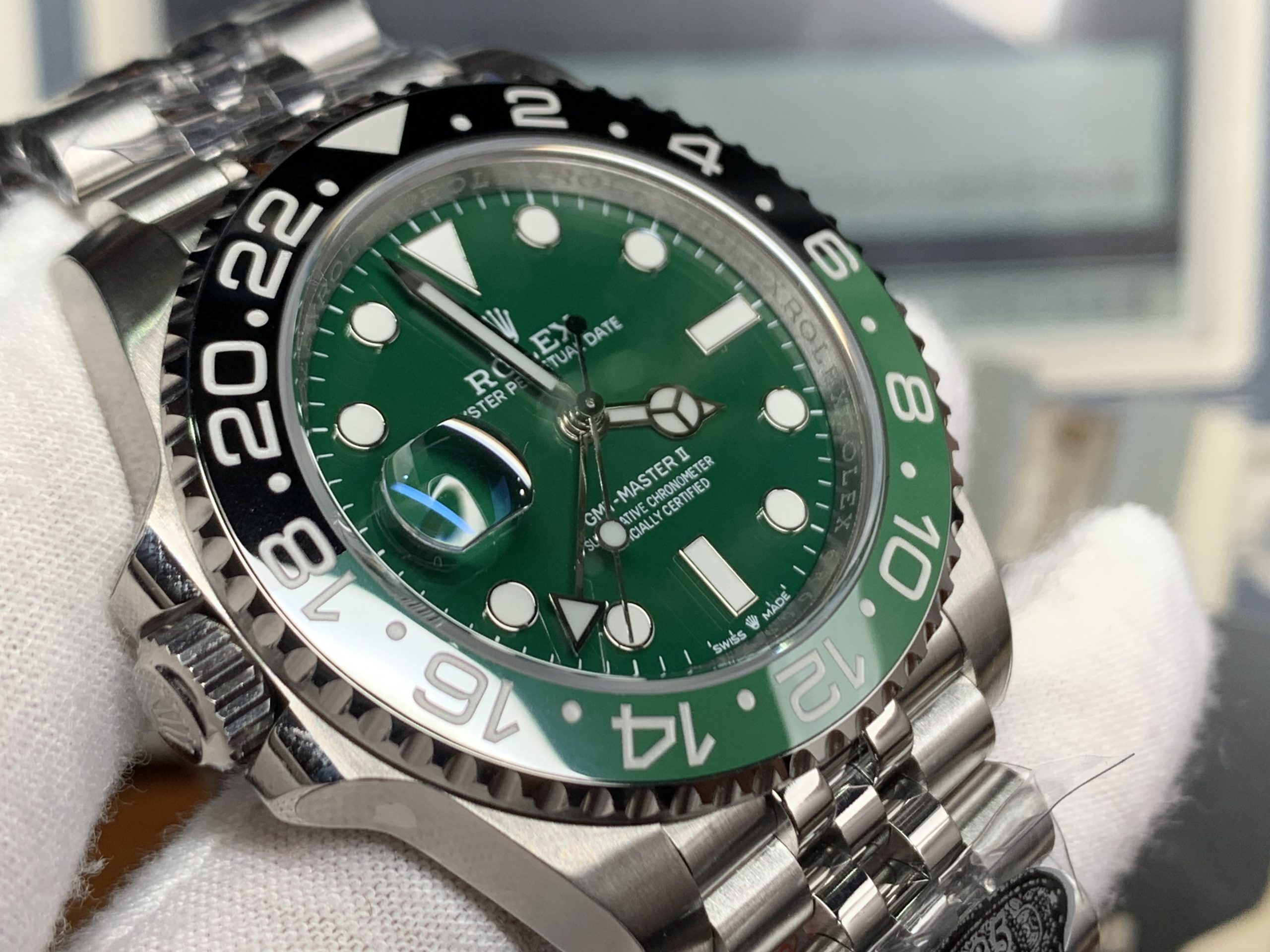 Victory Watch Factory Rolex GMT Master II Sprite 126729VTNR Black Green Ceramic Bezel Green Dial 904L Jubilee Bracelet DanDong 3285 Movement 03 Clean Watch Factory Rolex GMT Master II Sprite 126729VTNR Black Green Ceramic Bezel Green Dial 904L Jubilee Bracelet DanDong 3285 Movement 03